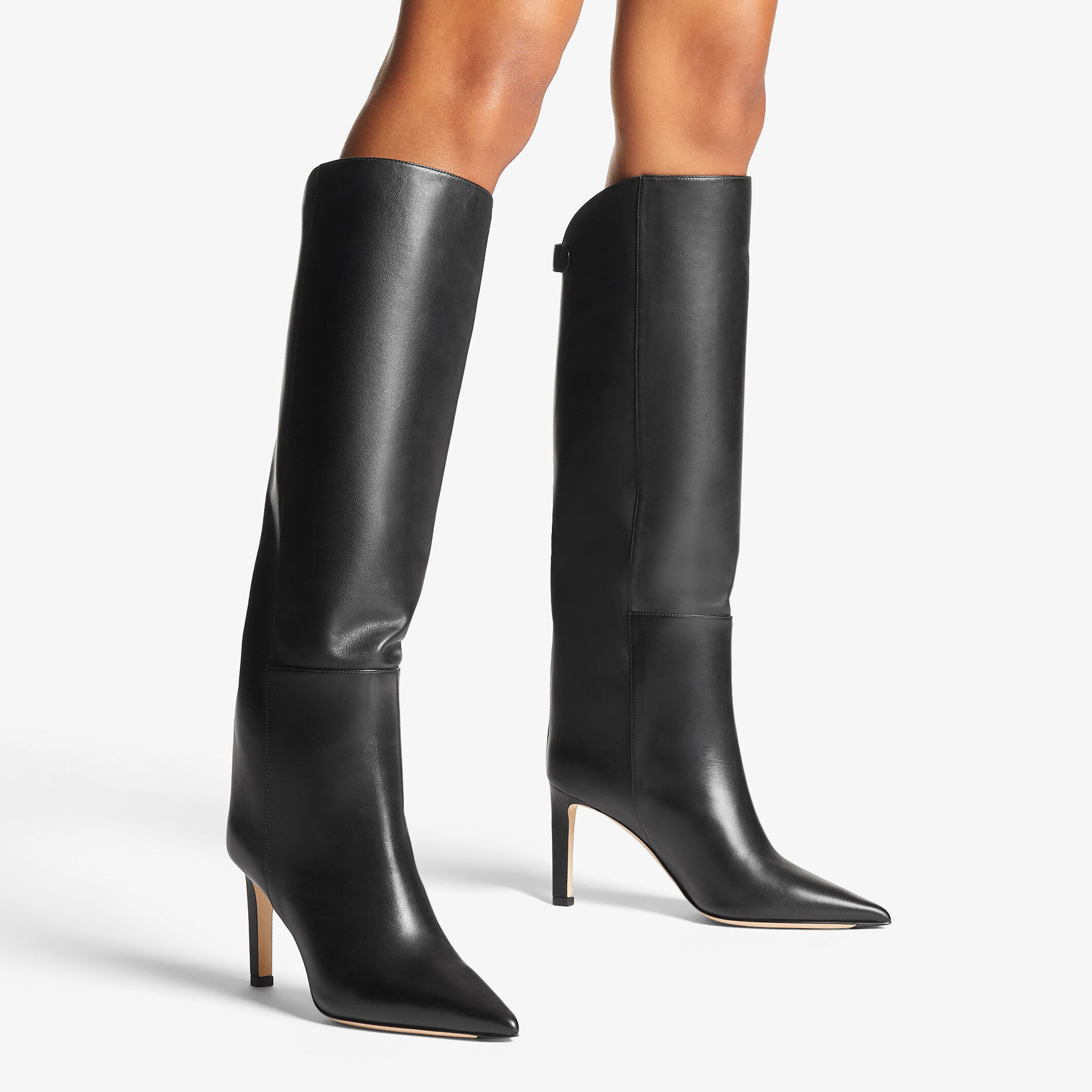 Jimmy choo black knee high boots top