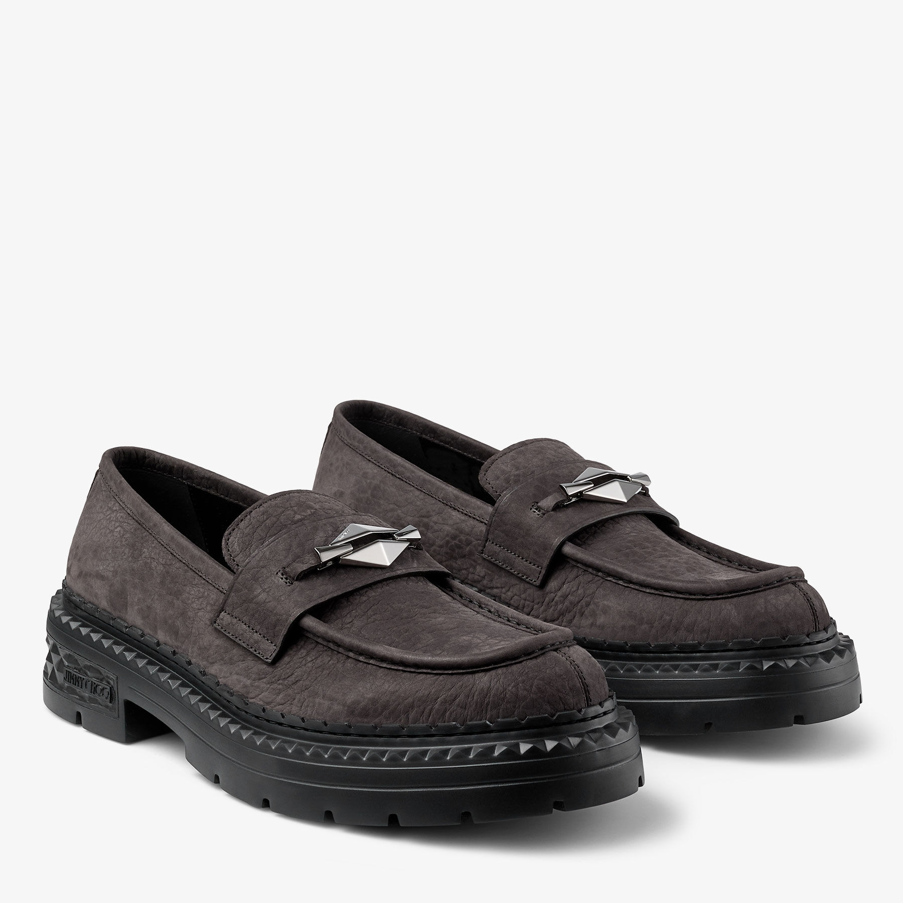 JIMMY CHOO MARLOWDIAMONDFJWVBLACKCRYSTAL 関税送料込 Marlow Diamond/M | Black Leather Pearl Shoes | JIMMY CHOO