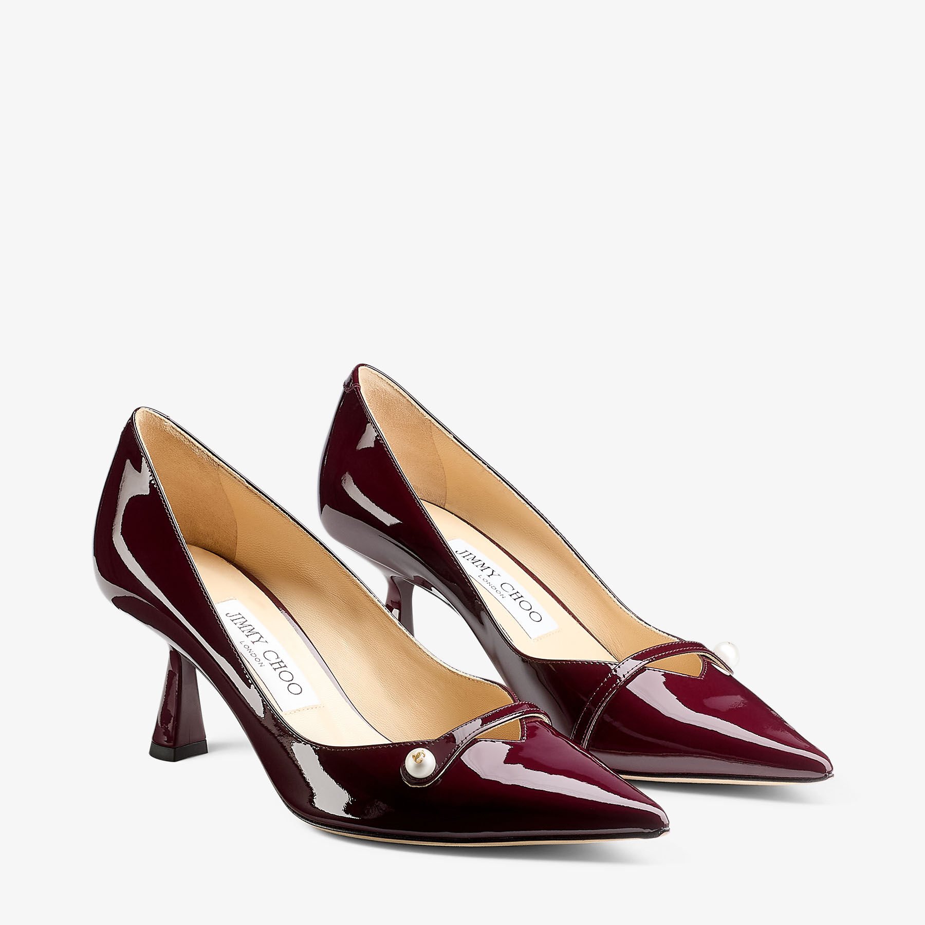 Rosalia 65 | Garnet Patent Leather Pump | JIMMY CHOO US