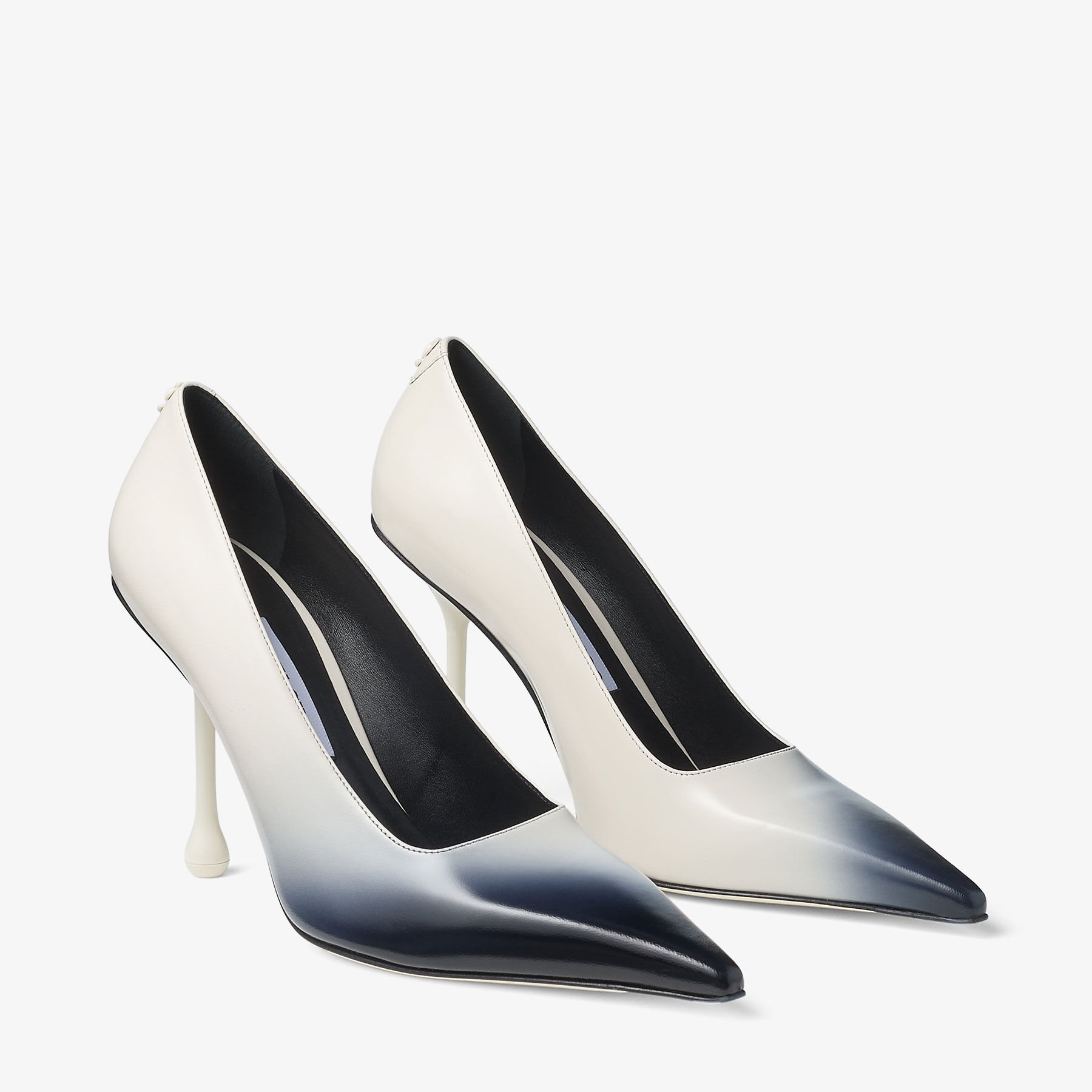 Ixia 95 | Latte Sprayed Spazzolato Leather Pumps | JIMMY CHOO