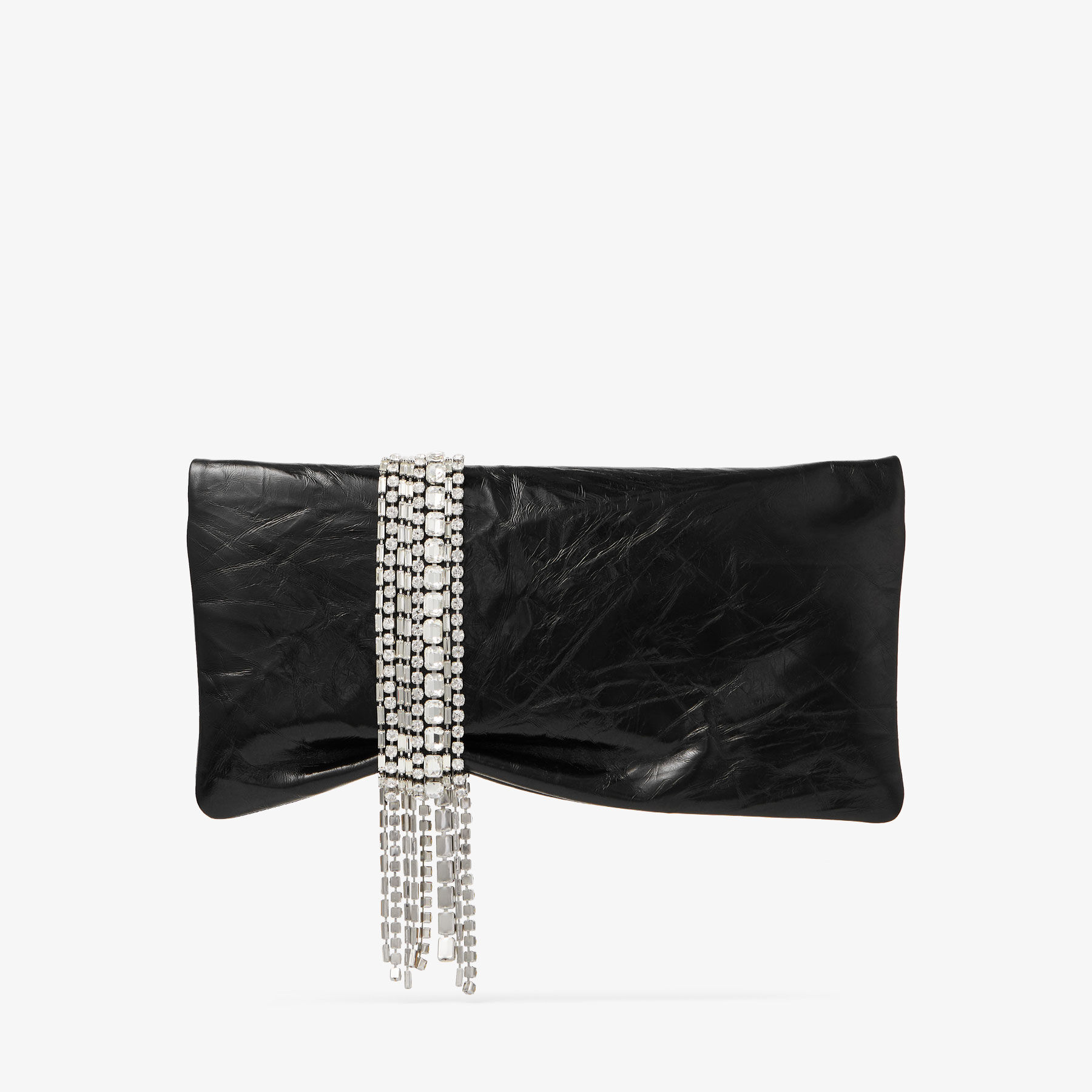 2025年新作アイテムが続々登場 Leather Metallic Vintage Black | Zandra Clutch CHOO JIMMY | Bag バッグ