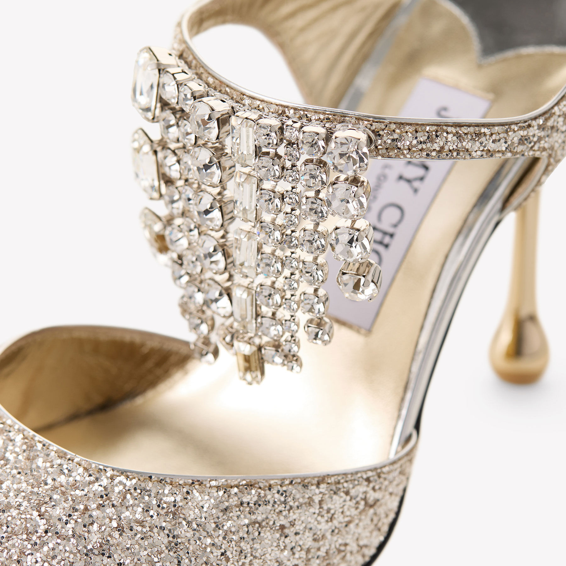 【楽天スーパーセール】 Verity 95 | Sand Glitter Fabric Pumps | JIMMY CHOO 靴