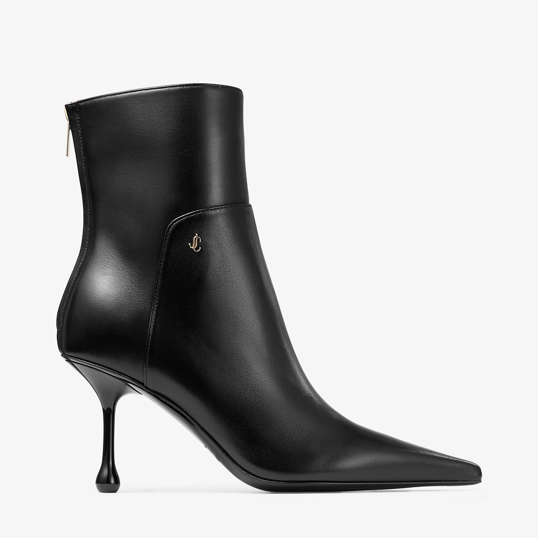 Cycas Ankle Boot 80 | Black Nappa Leather Boot | JIMMY CHOO