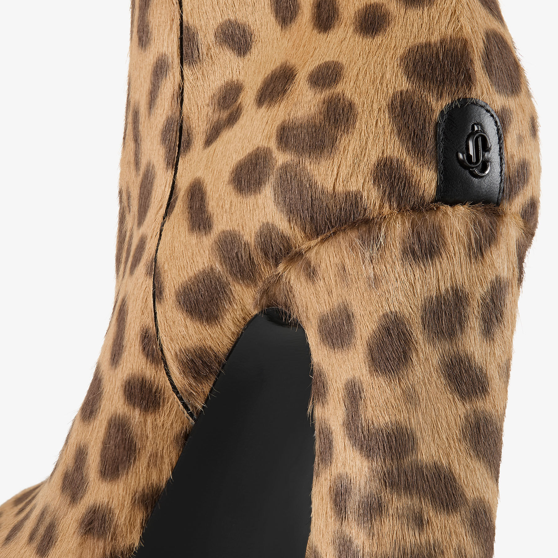 Marene Ankle Boot 120 | Natural Leopard Print Pony Ankle Boots