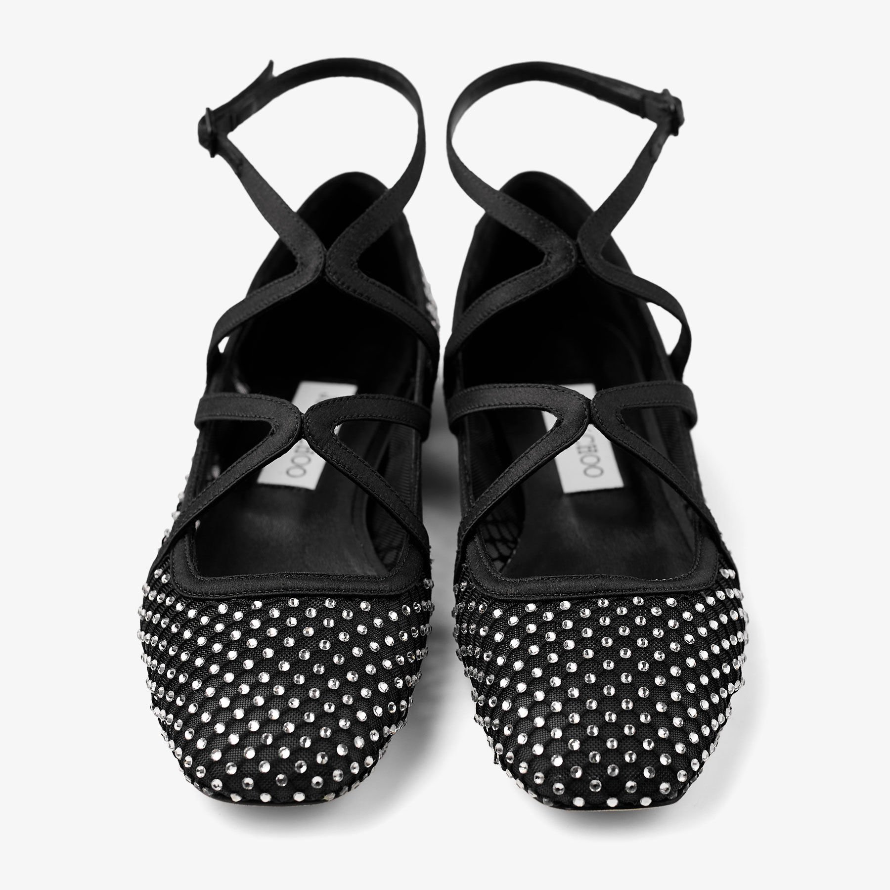JIMMY CHOO DOROTHY FLAT 38 ブラック/ライトブロンズ jimmy-choo-jc3028-5000-hd-