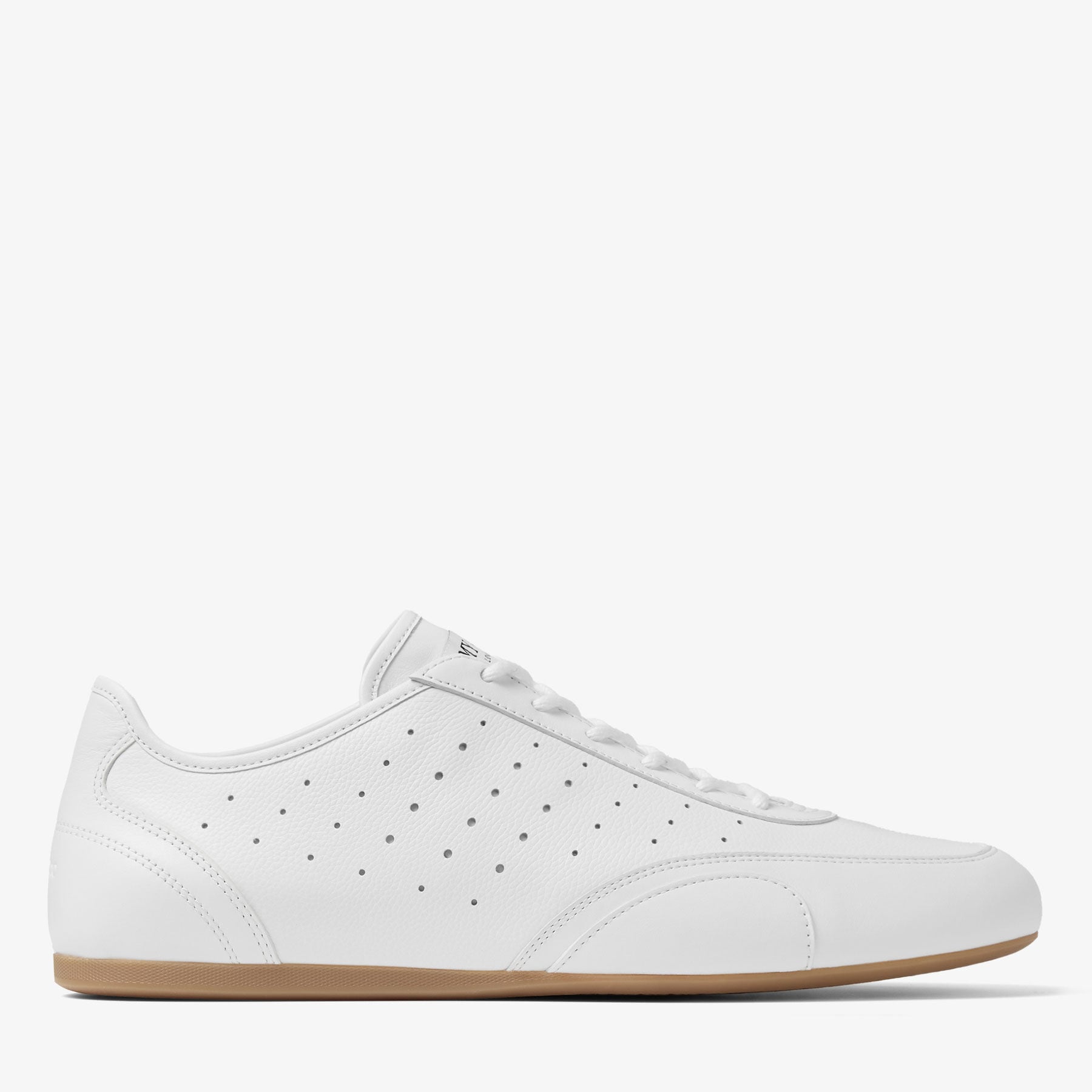 Sunny M | White and Gum Leather Mix Low Top Trainers | JIMMY CHOO