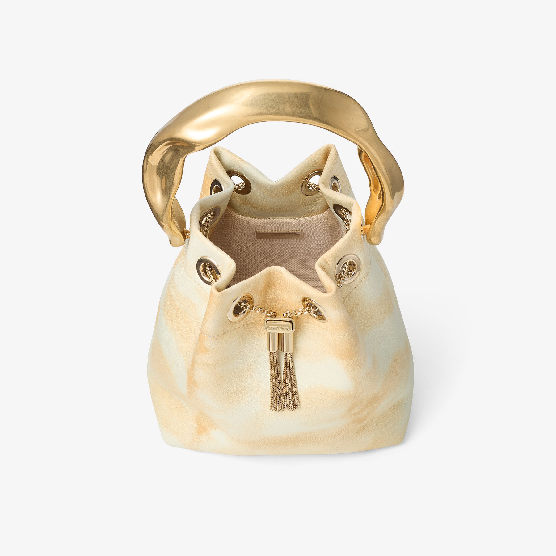 Bon Bon | Natural Mix Tie Dye Leather with Sculpted Handle | JIMMY