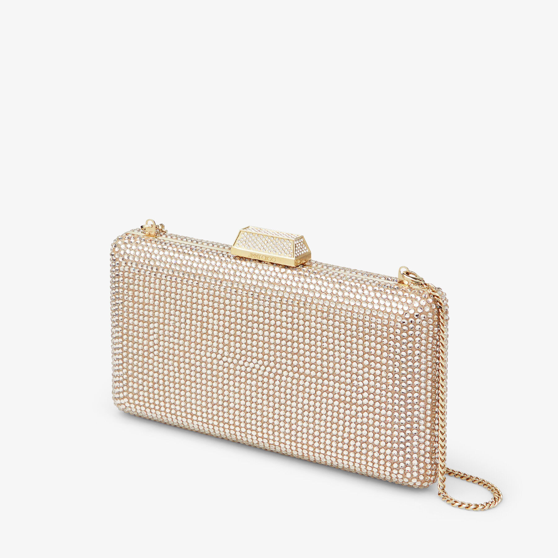 Jimmy choo gold clutch clearance