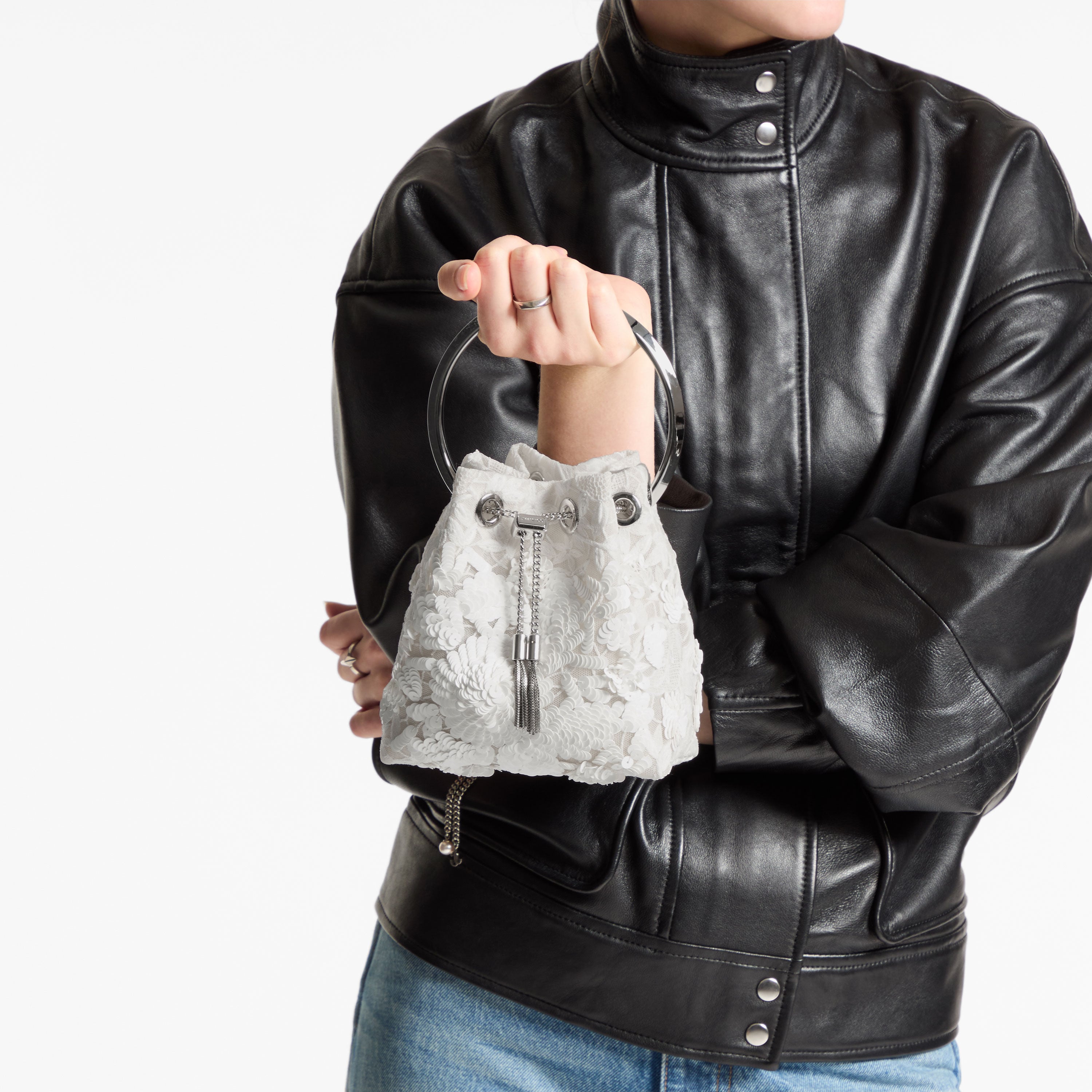 Women's White Evening and Clutch Bags | Jimmy Choo US