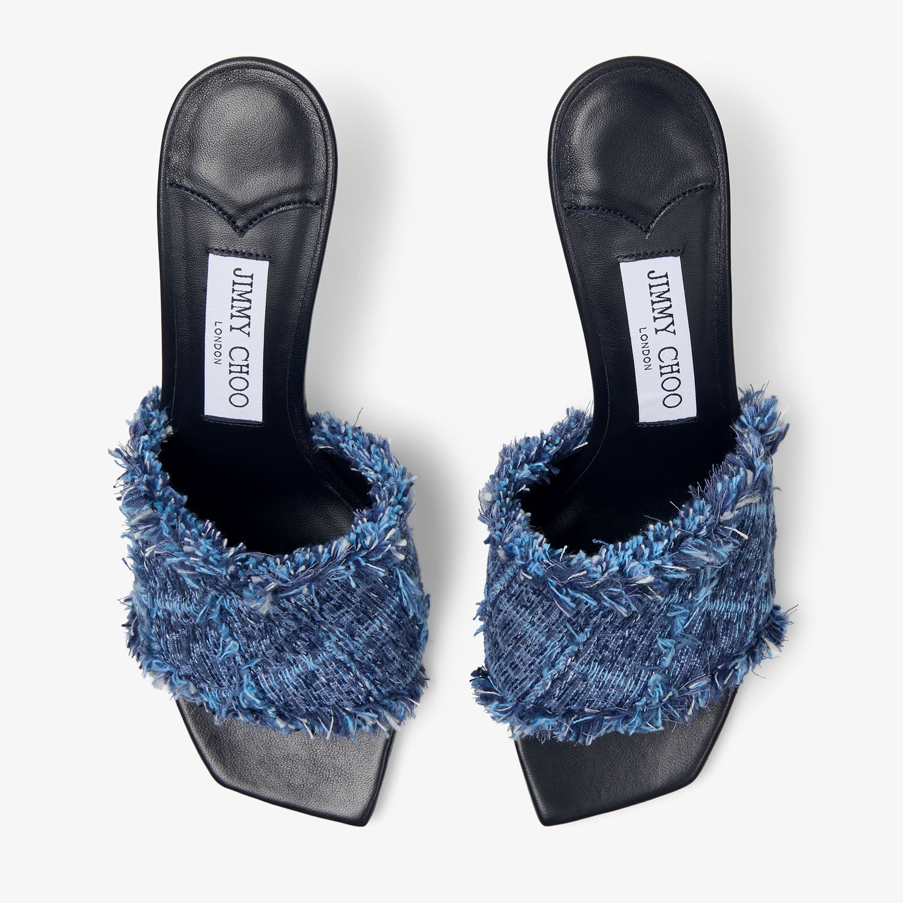 Alexia 70 | Crosshatch Denim Sandals | JIMMY CHOO