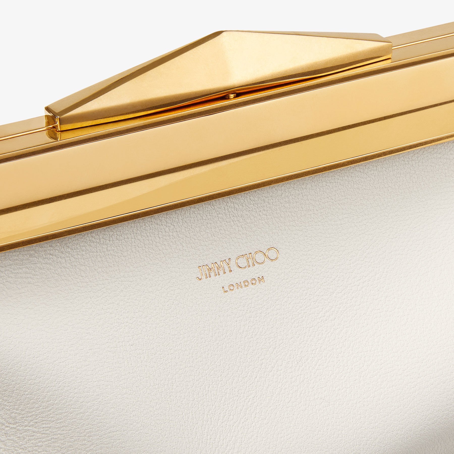 Diamond Frame Clutch/S | Latte Calf Leather Clutch | JIMMY CHOO Diamond Frame Clutch/S | Latte Calf Leather Clutch | JIMMY CHOO