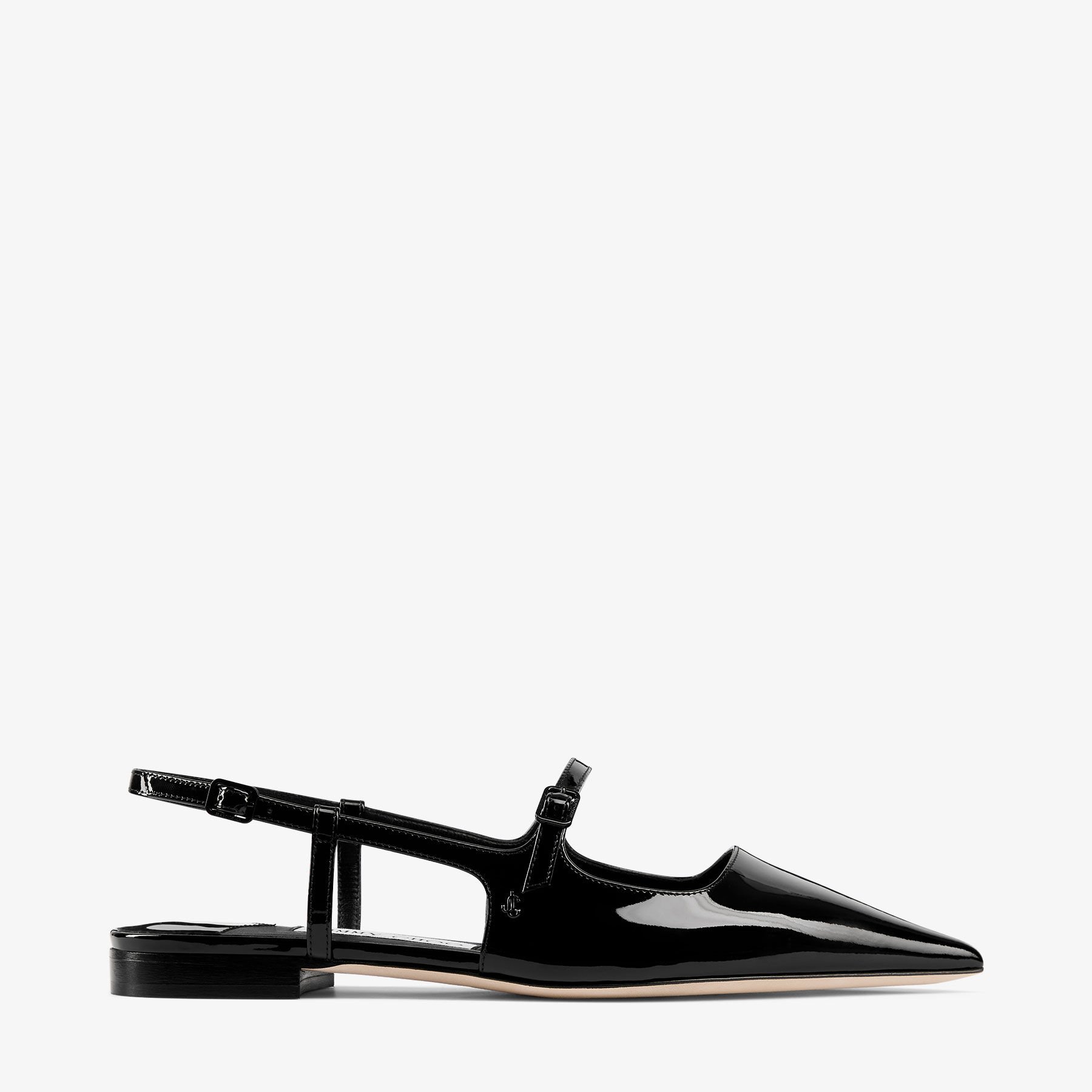 Didi Flat | Black Patent Leather Flats | JIMMY CHOO
