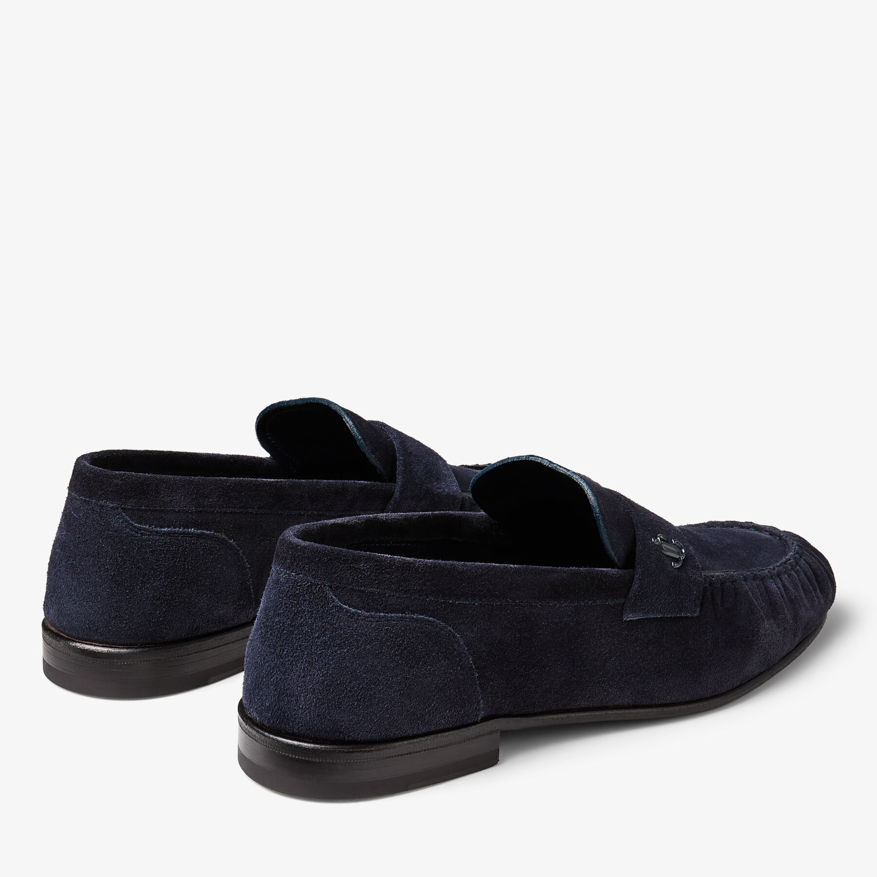 Ellis Loafer M | Midnight Velvet Suede Loafers | JIMMY CHOO