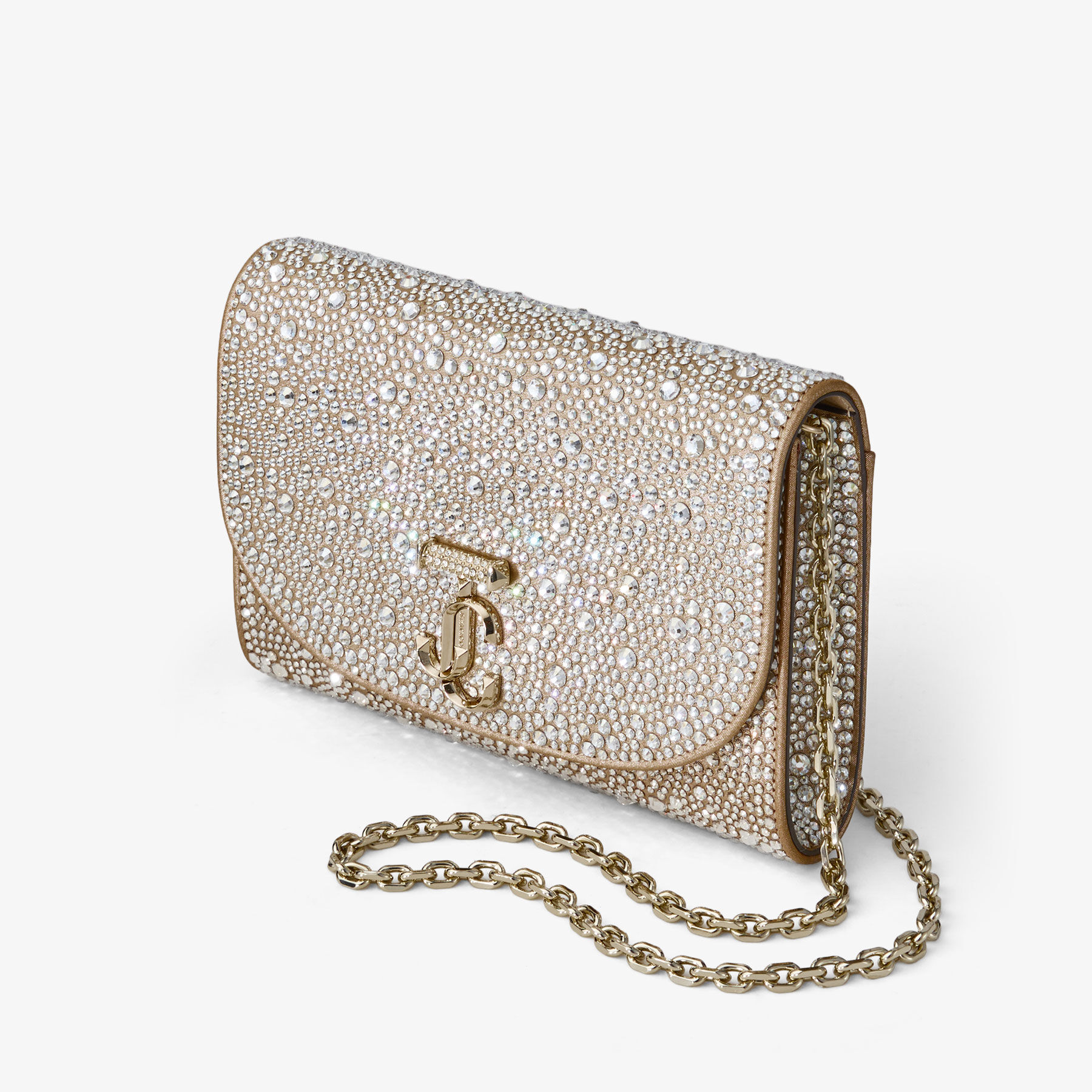 JIMMY CHOO Kya ナッパ クラッチバッグ Kya | Latte Nappa Leather Clutch Bag | JIMMY CHOO