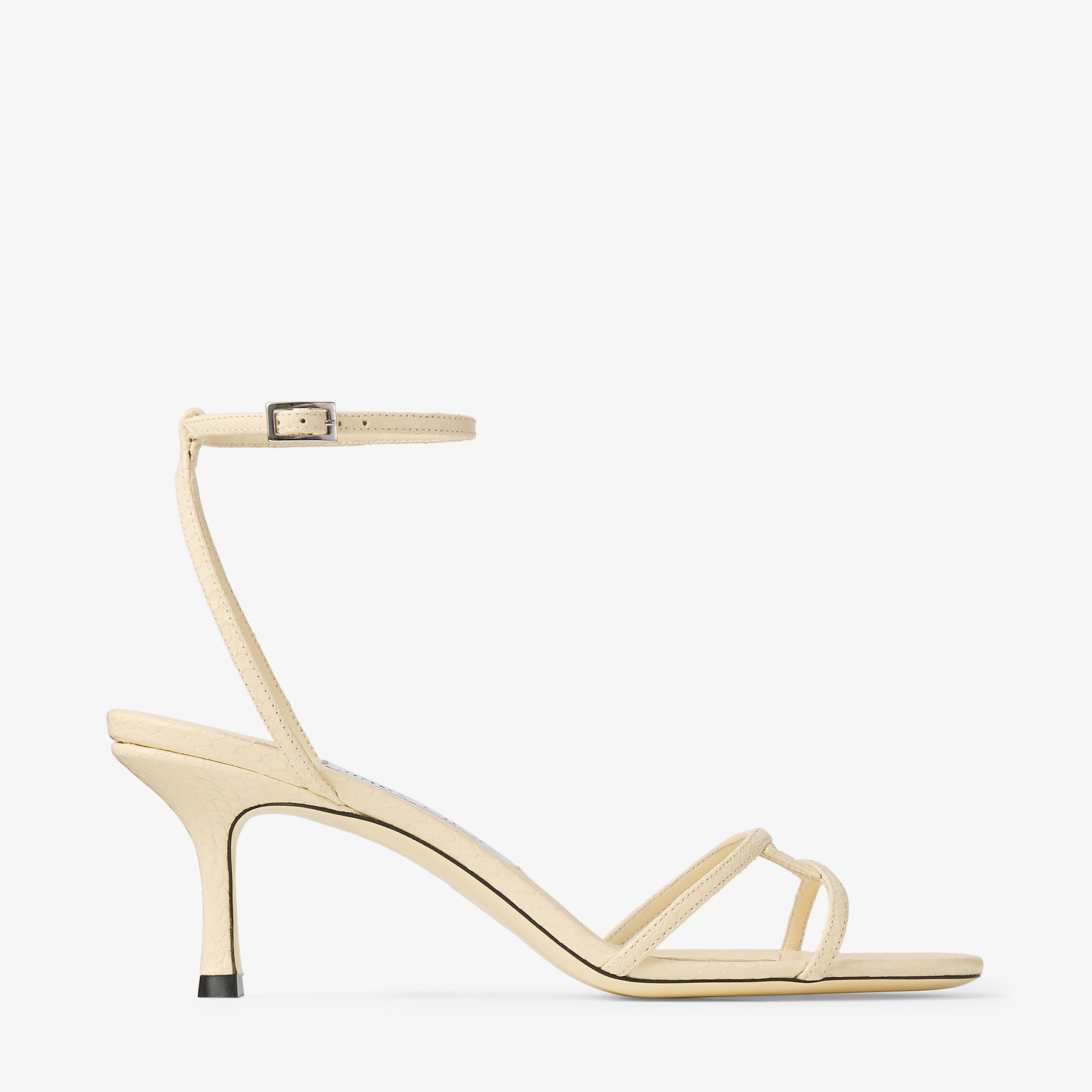 JIMMY CHOO Strappy サテン・サンダル Strappy | Black Satin Sandal | JIMMY CHOO