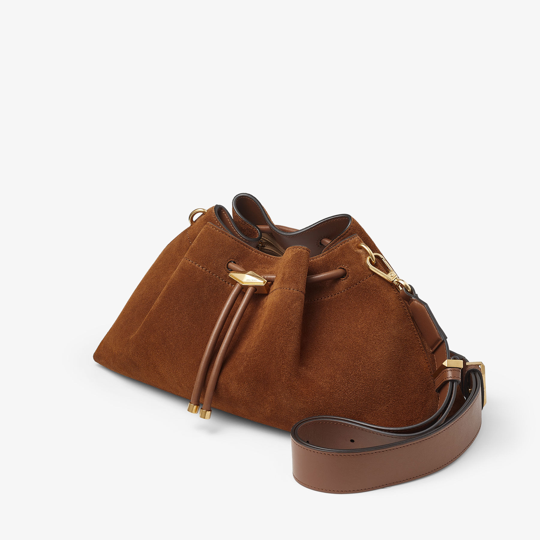 Cinch M | Tan Suede Bag | JIMMY CHOO