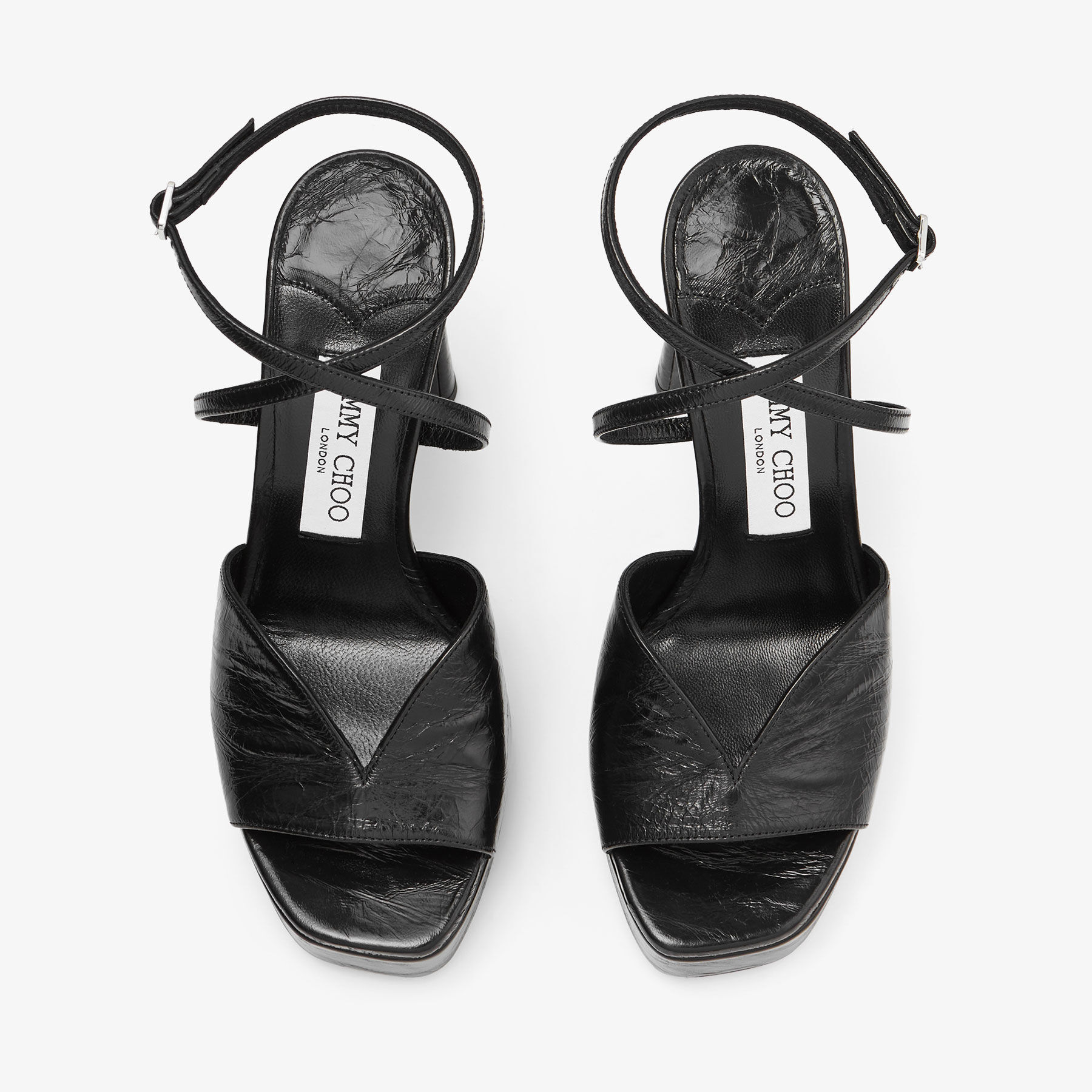 YELLO TOKYO BLACK DOUBLE SNEAKER SANDALS