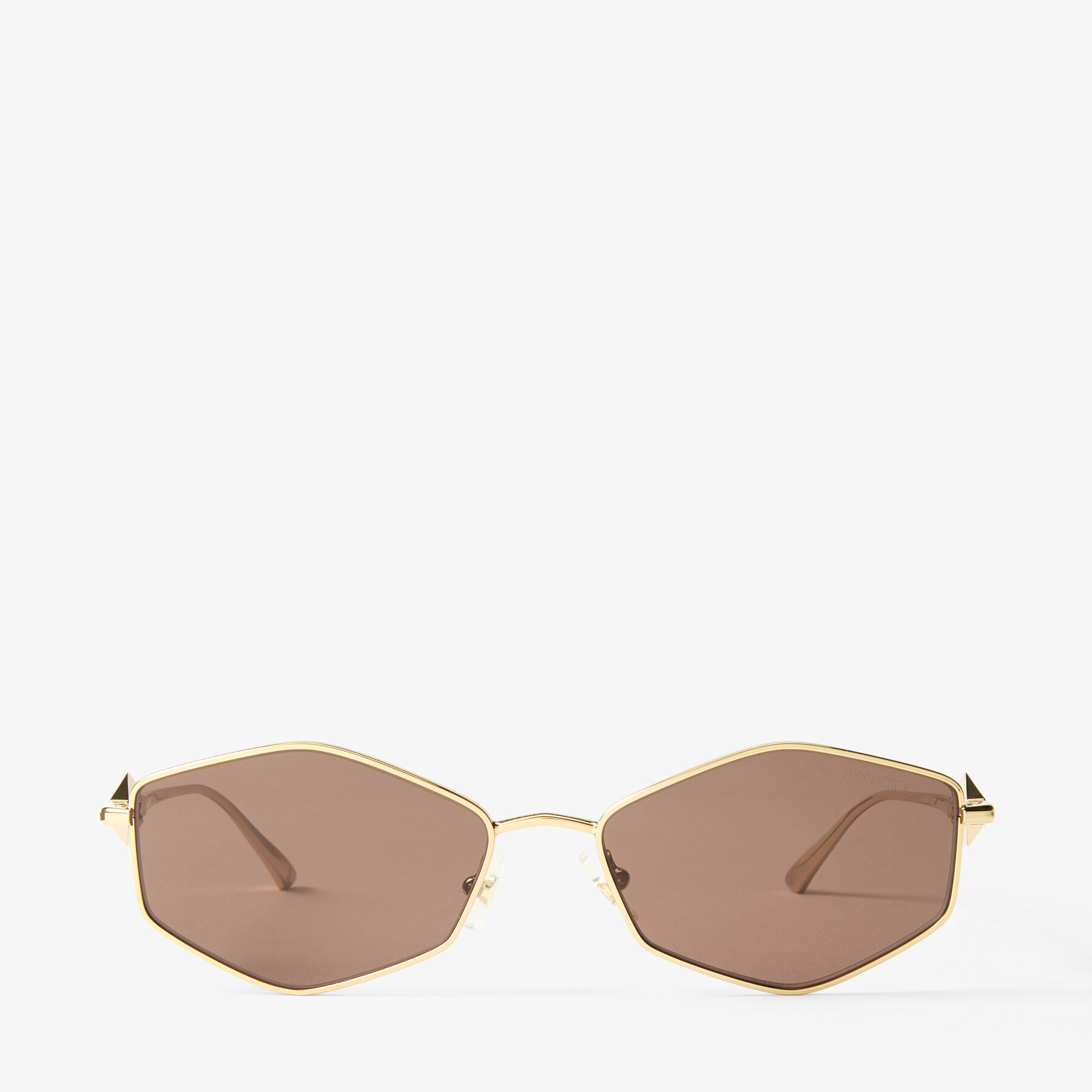 JIMMY CHOO ラウンド型サングラス ゴールド - メルカリ