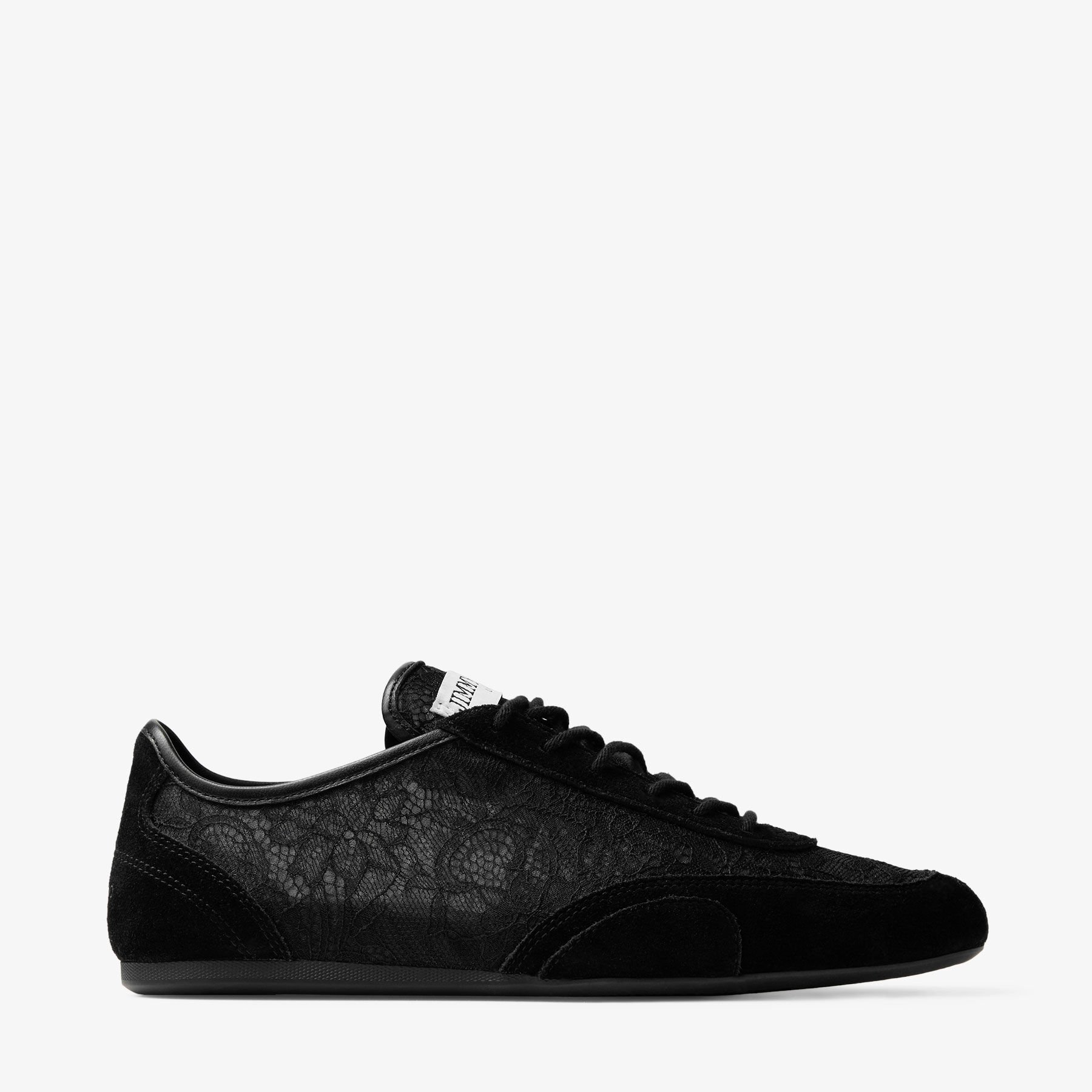 Sunny F | Black Leather Mix and Jimmy Choo Lace Low Top Trainers