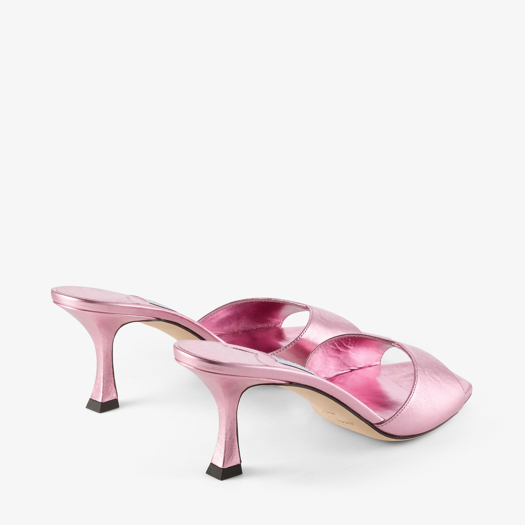 ★決算特価商品★ Skye 70 CHOO JIMMY | Sandals Leather Metallic Vintage Rose | 靴
