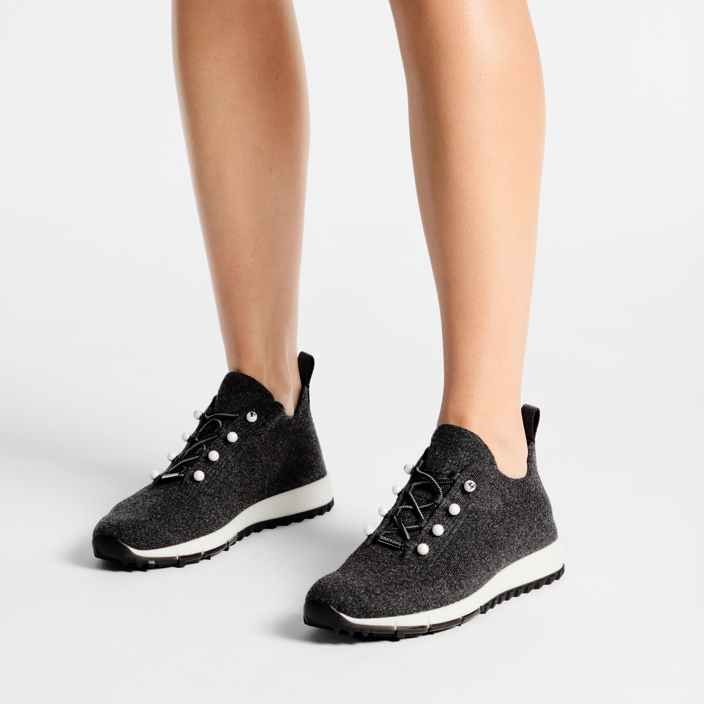 素晴らしい外見 Knit Cashmere Black | Veles Trainer CHOO JIMMY | 靴