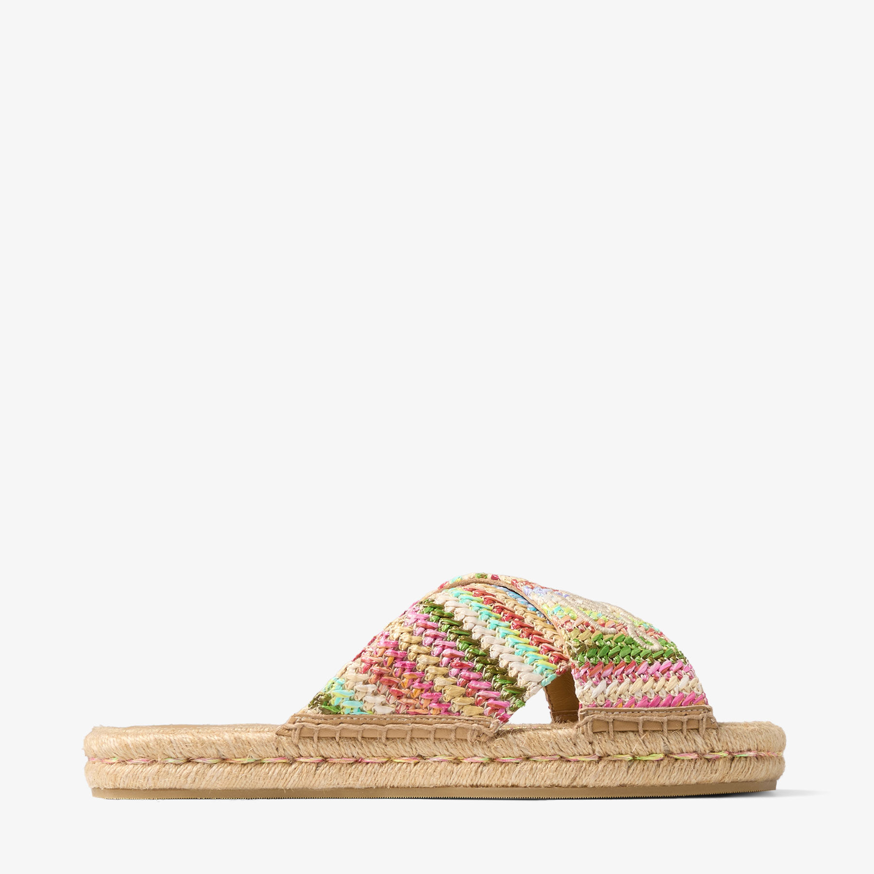 フラットシューズ JIMMY CHOO 'Aciel' espadrilles Beige Aciel espadrille slides in neutrals - Jimmy Choo | Mytheresa