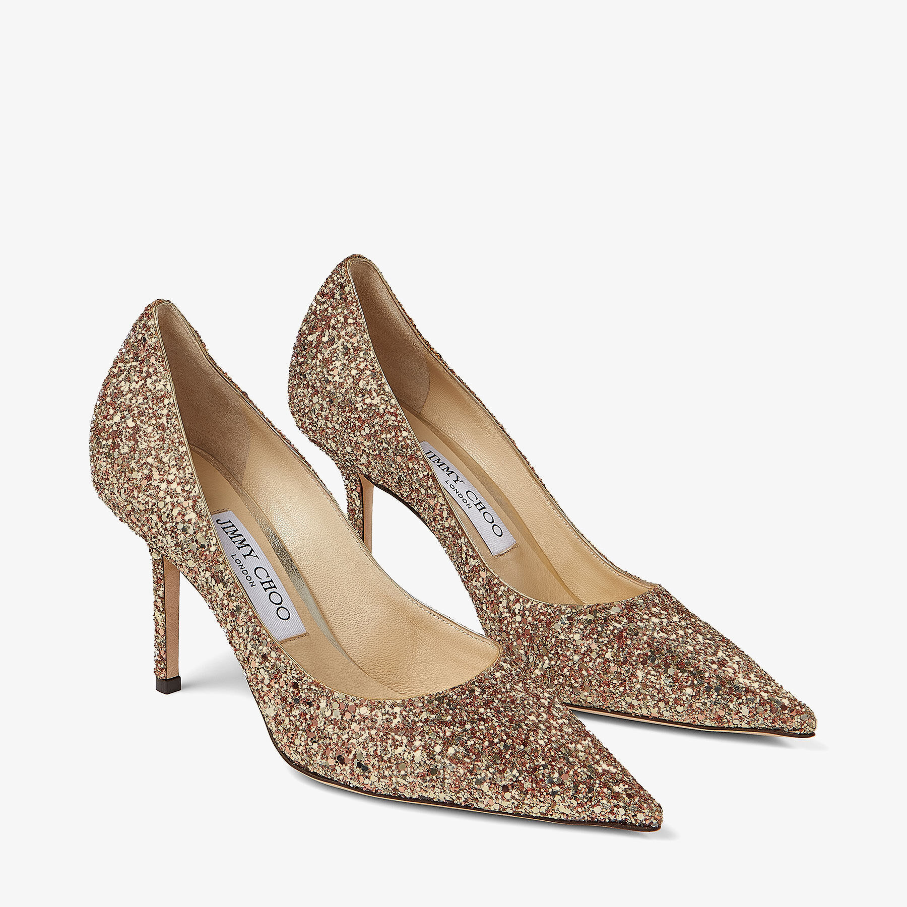 ★JIMMY CHOO COARSE GLITTER FABRIC LOVE65 Love 85 | Gold Coarse Glitter Fabric Pump | JIMMY CHOO US