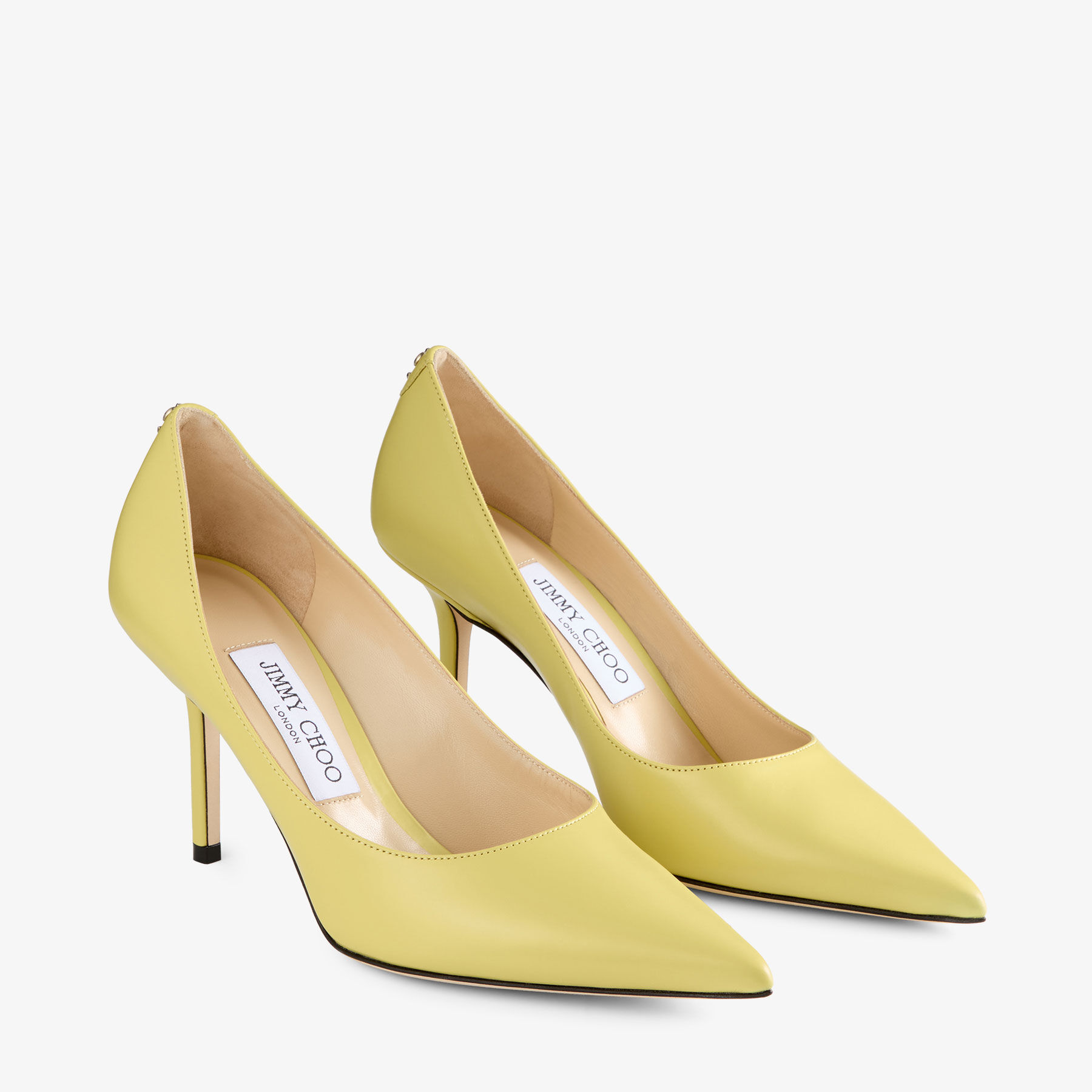 Love 85 | Sunbleached Yellow Leather Pumps | JIMMY CHOO US