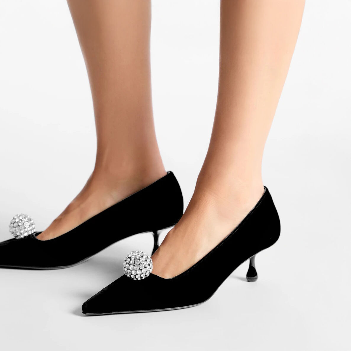 Orb Pump 50 | Black Velvet Pumps | JIMMY CHOO Orb Pump 50 | Black Velvet Pumps | JIMMY CHOO