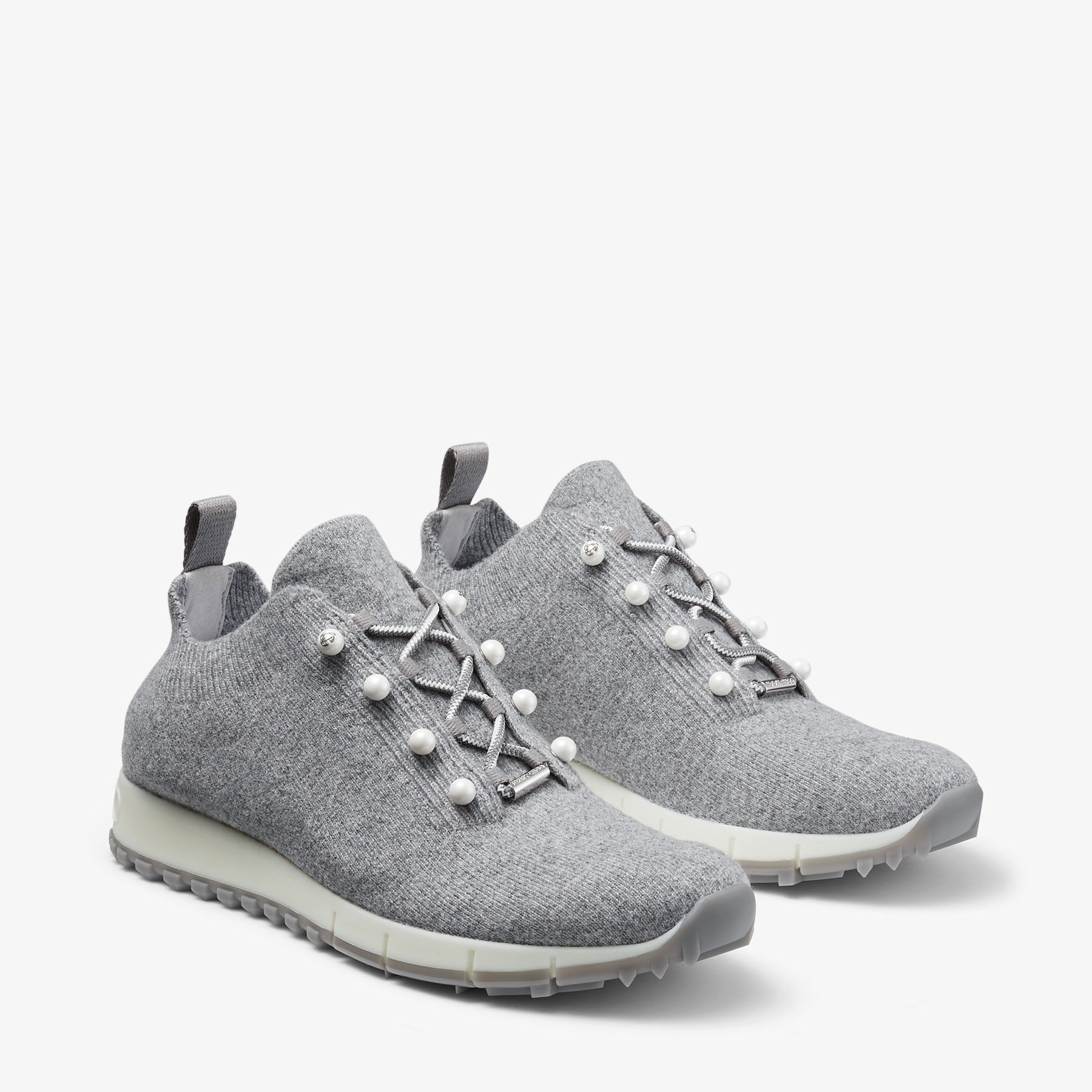 Veles | Ash Cashmere Knit Trainer | JIMMY CHOO
