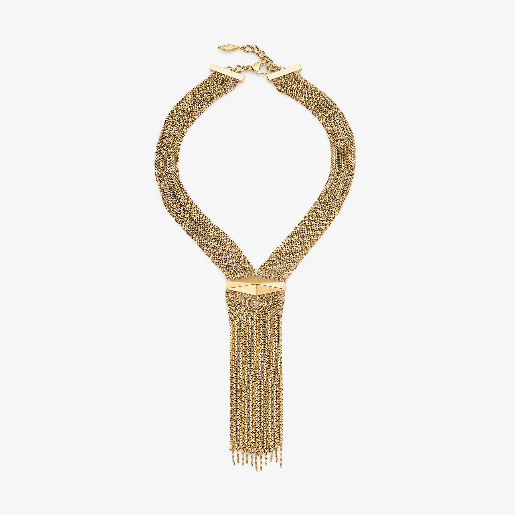 JIMMY CHOO Diamond Link Necklace GoldDiamondQuartzネックレス Diamond Link Necklace | Gold Finish Diamond Quartz Bracelet
