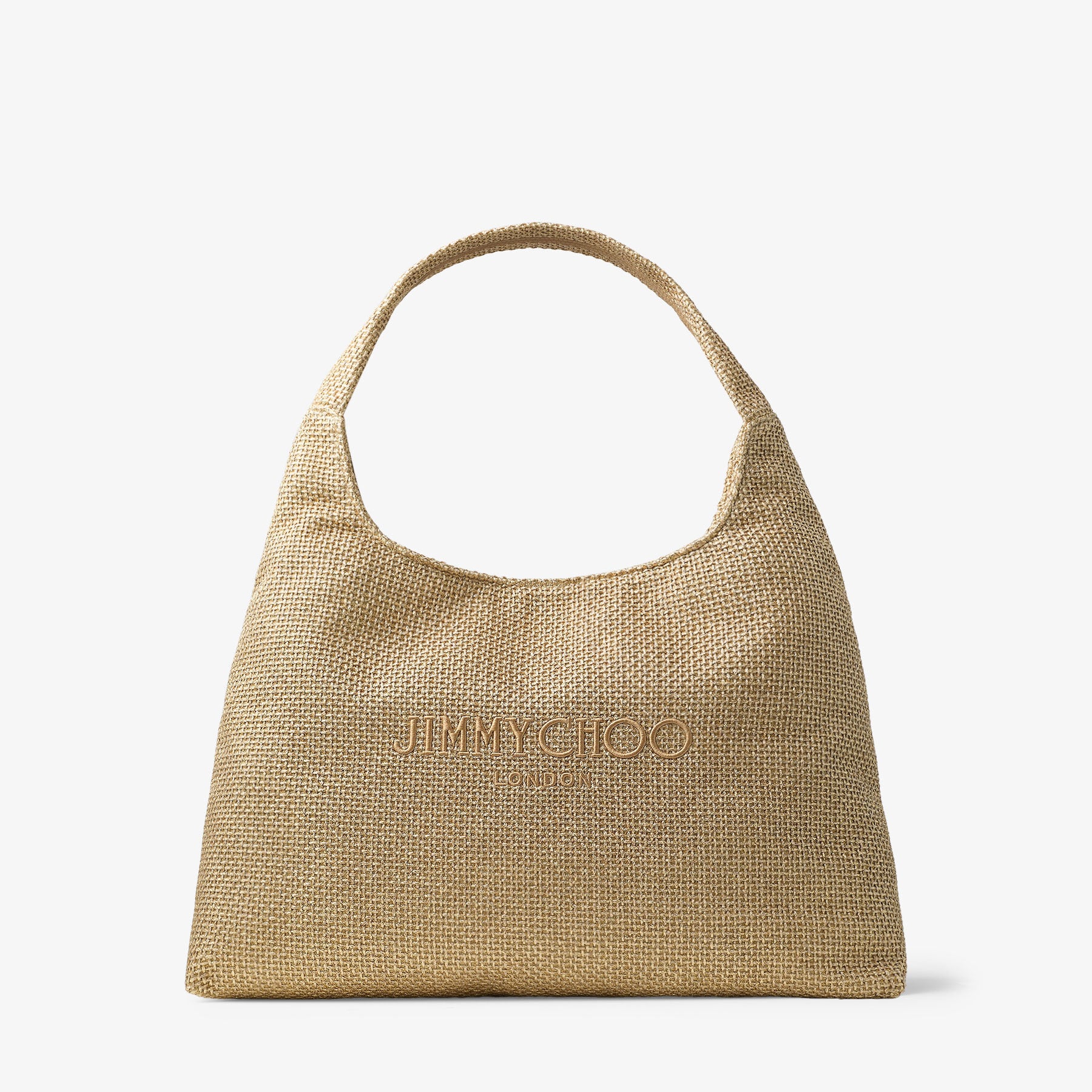 Beach Diamond Hobo Large | Gold and Dark Cappuccino Metallic