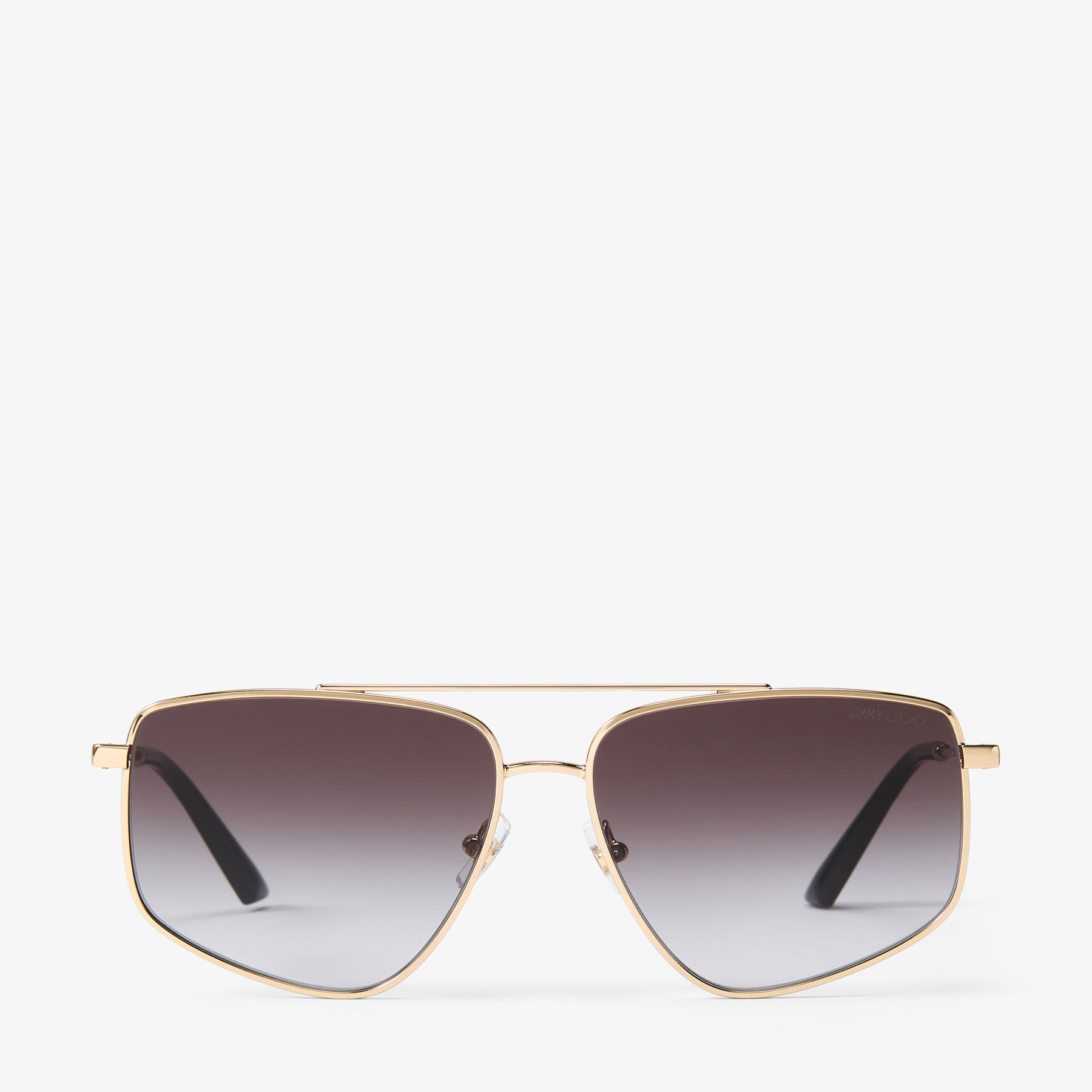 flavia 象 Alyssa | Pale Gold Aviator Sunglasses | Jimmy Choo