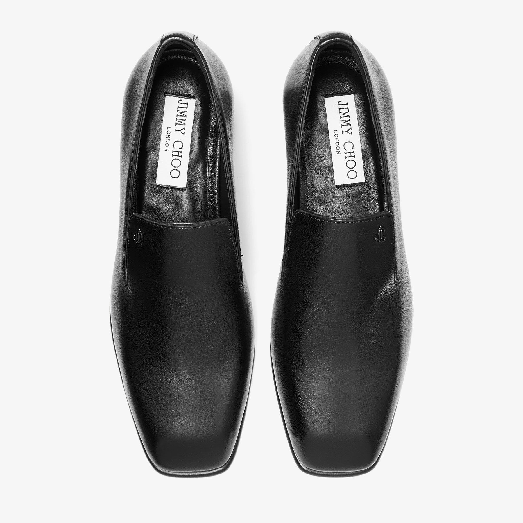 Eliot Slipper 45 F | Black Vintage Leather Slippers | JIMMY CHOO