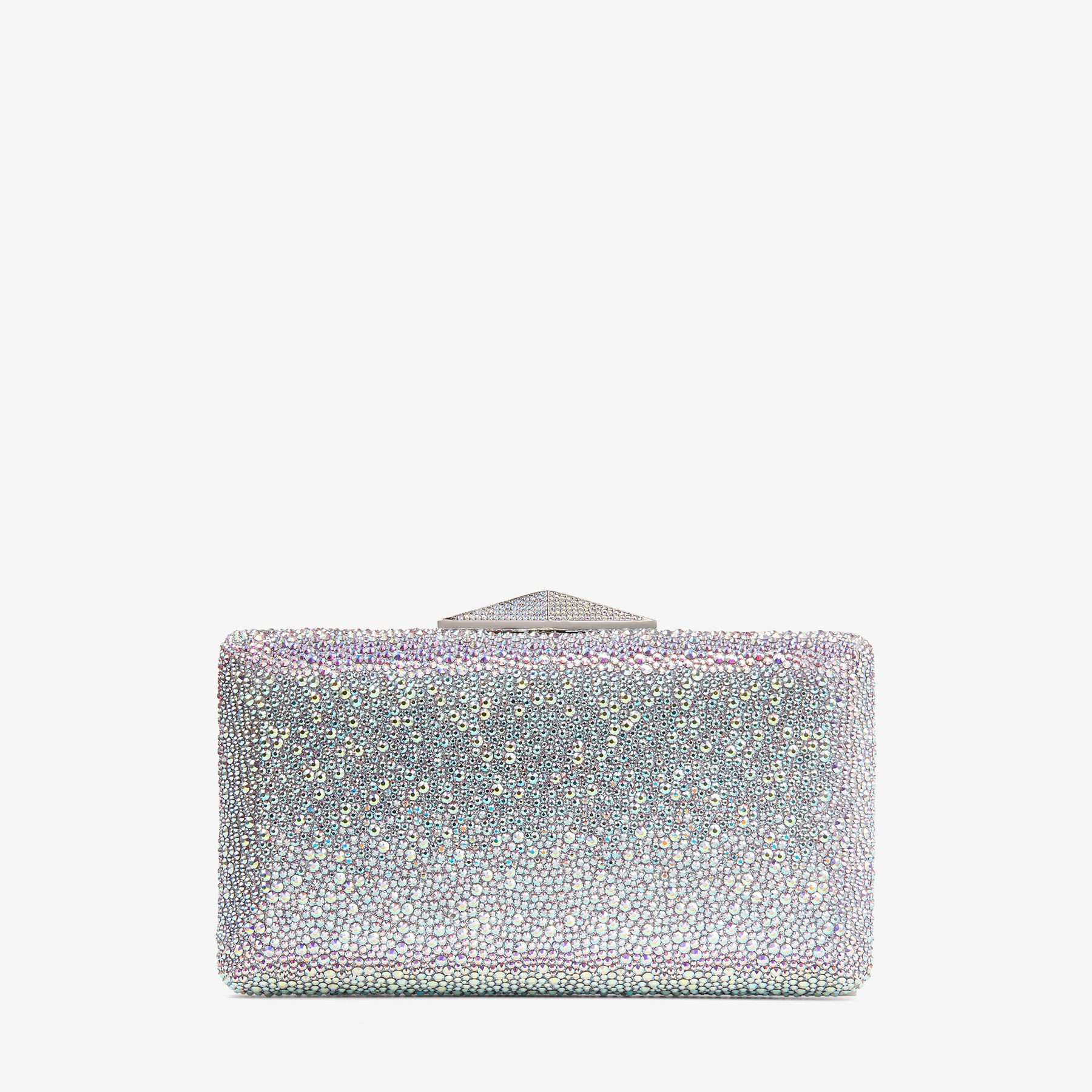 Clemmie | Iridescent Crystal Clutch Bag | New Collection | JIMMY CHOO