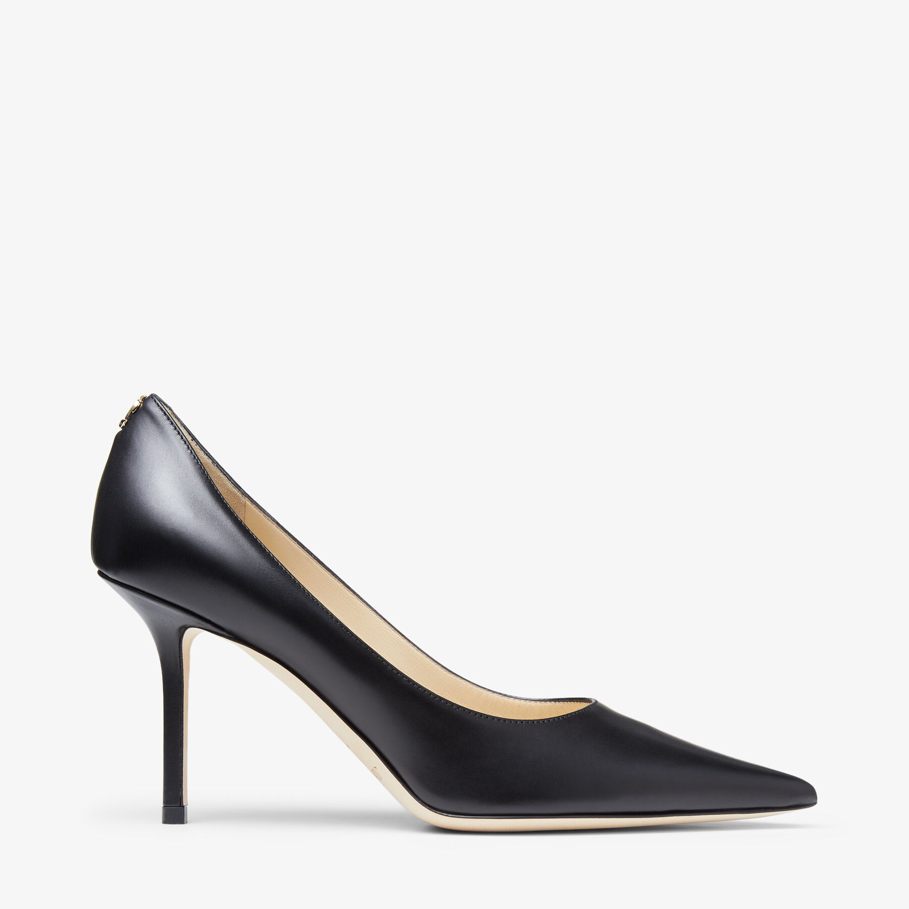 Black Calf Leather Pumps with JC Emblem | LOVE 85 | Autumn 2022
