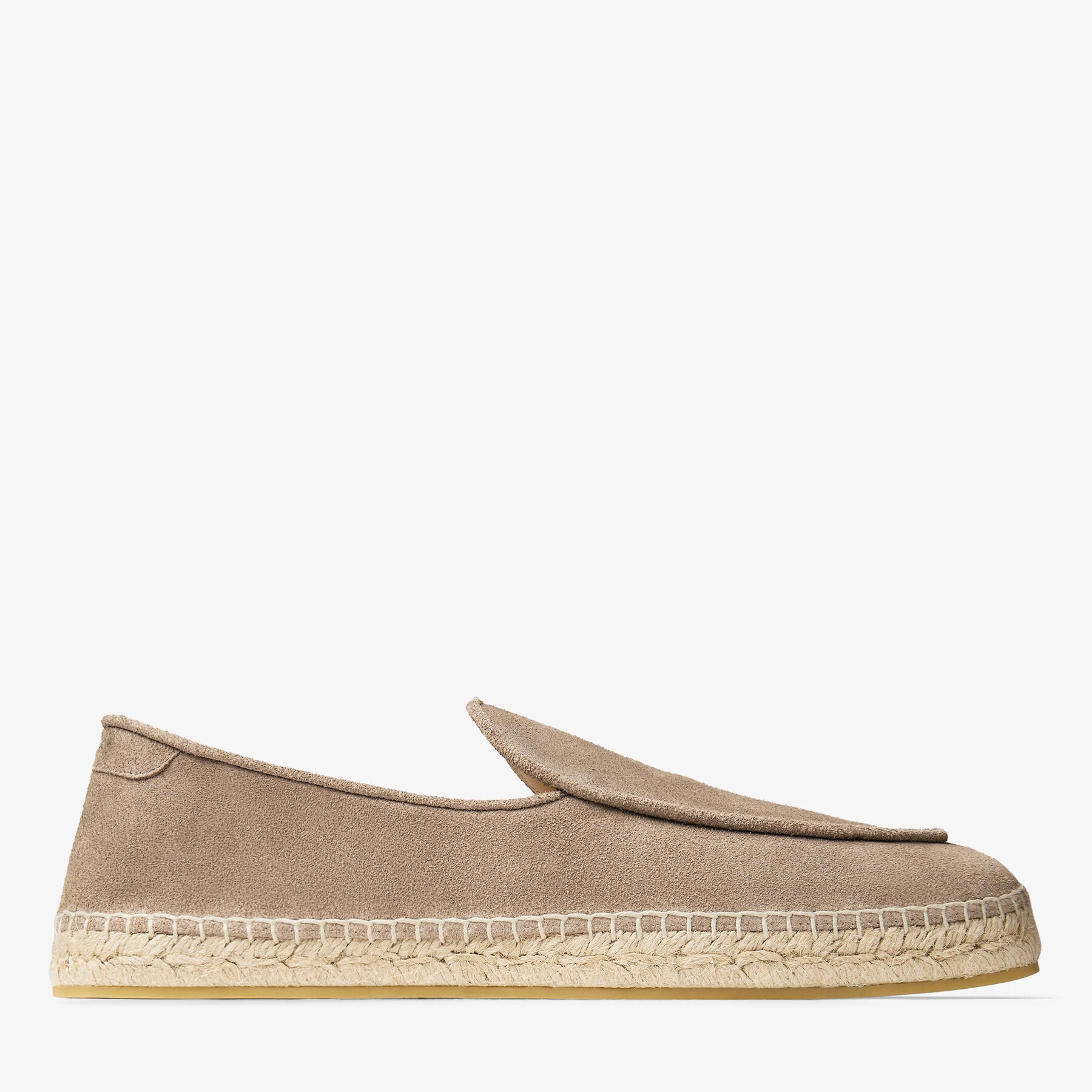 Shenton Espadrille | Stone Velvet Suede Espadrilles | JIMMY CHOO display picture 1