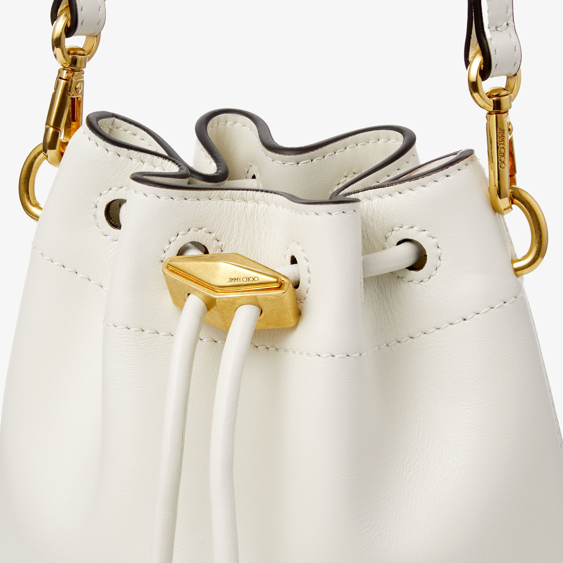 Cinch Mini | Latte Leather Mini Bag | JIMMY CHOO