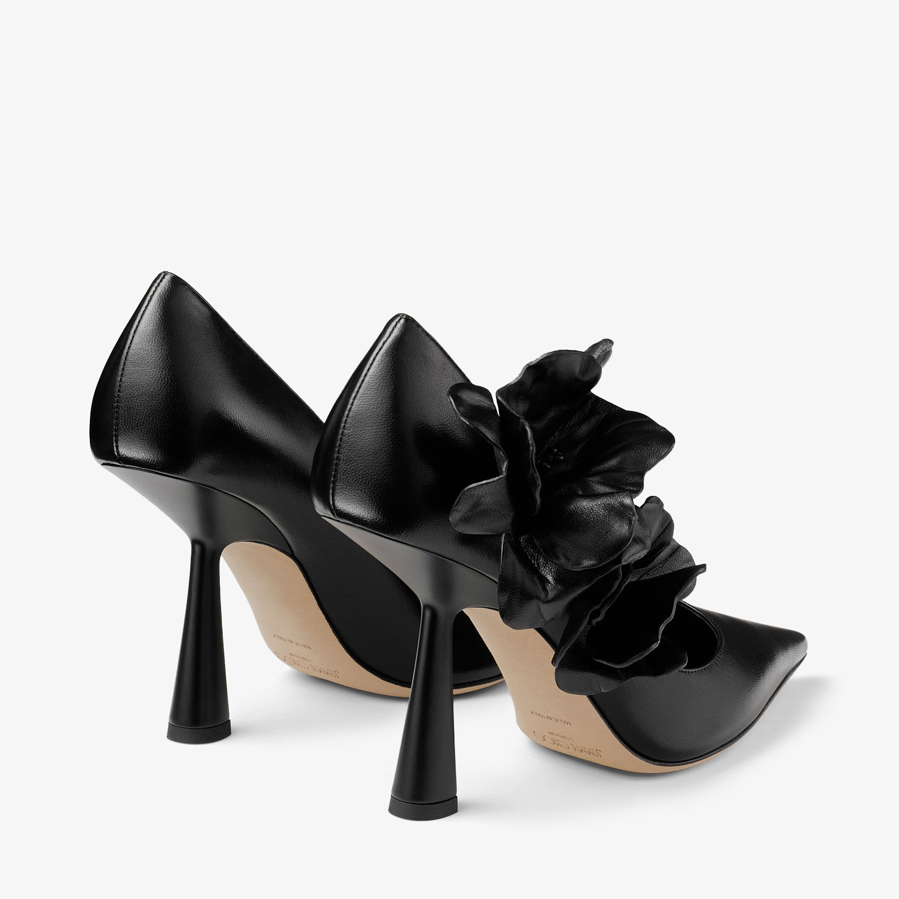Heels with flowers on back online