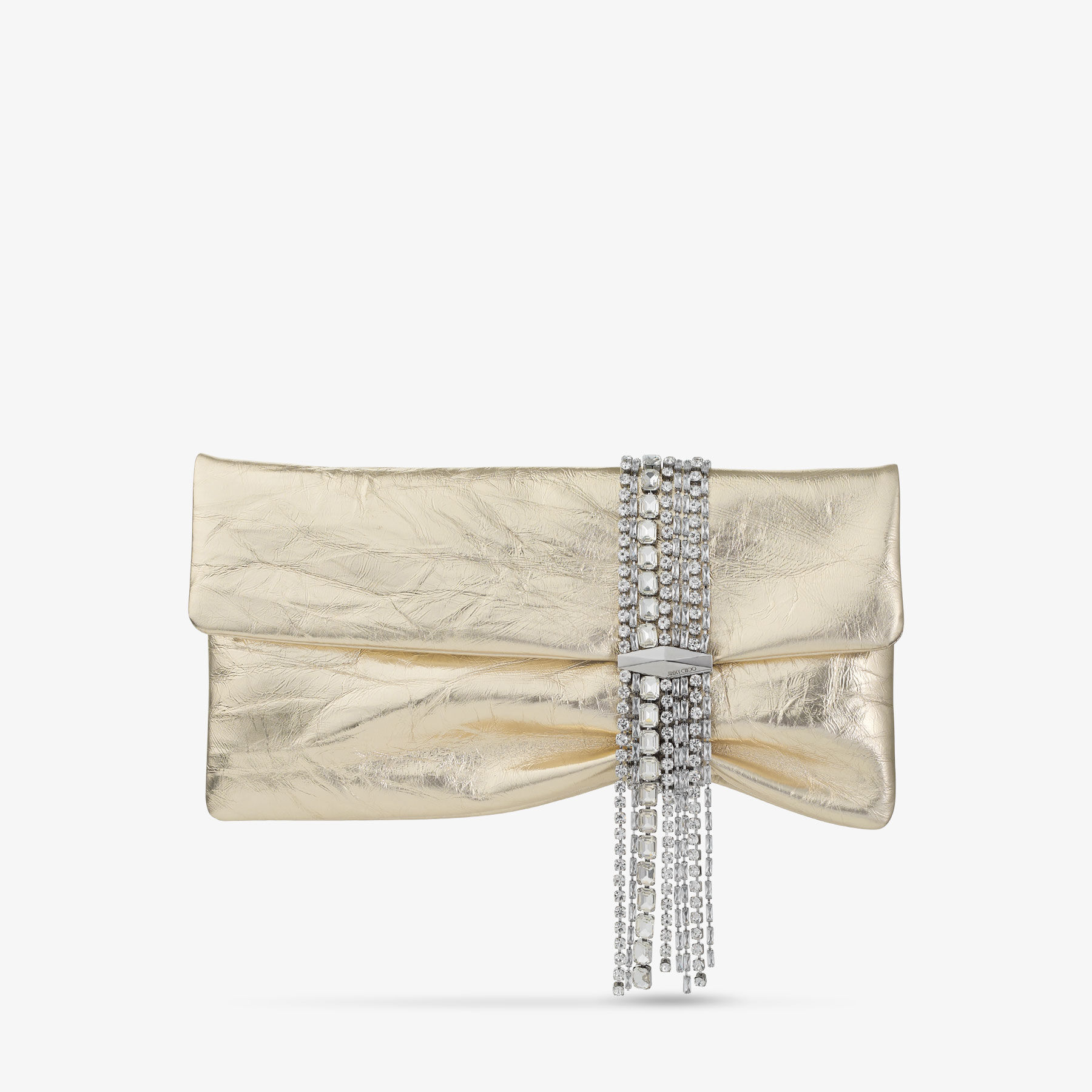 長財布 Zandra clutch in satin by Jimmy Choo Zandra embellished satin clutch in purple - Jimmy Choo