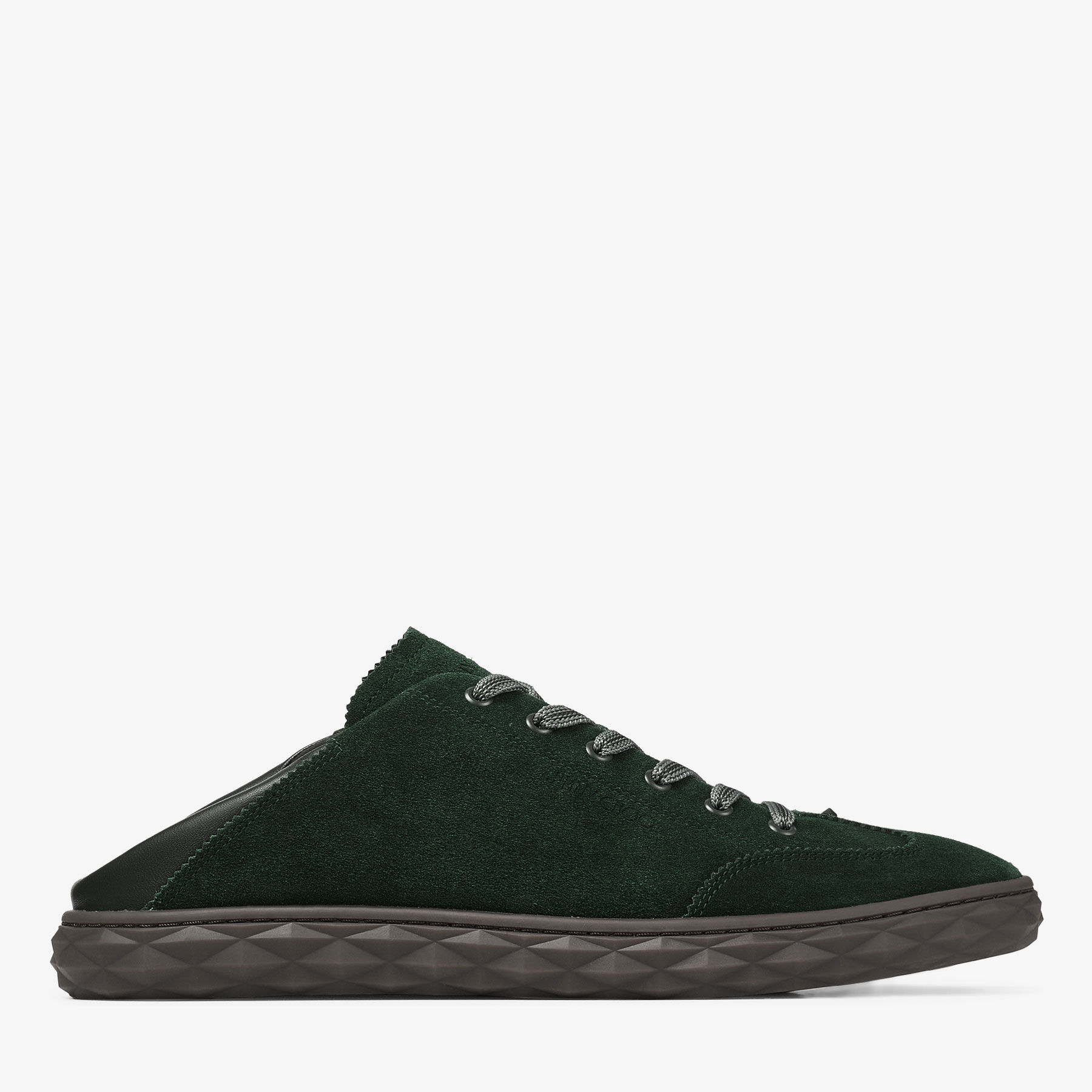 Diamond Flex C M | British Green Suede and Leather Mix Low Top