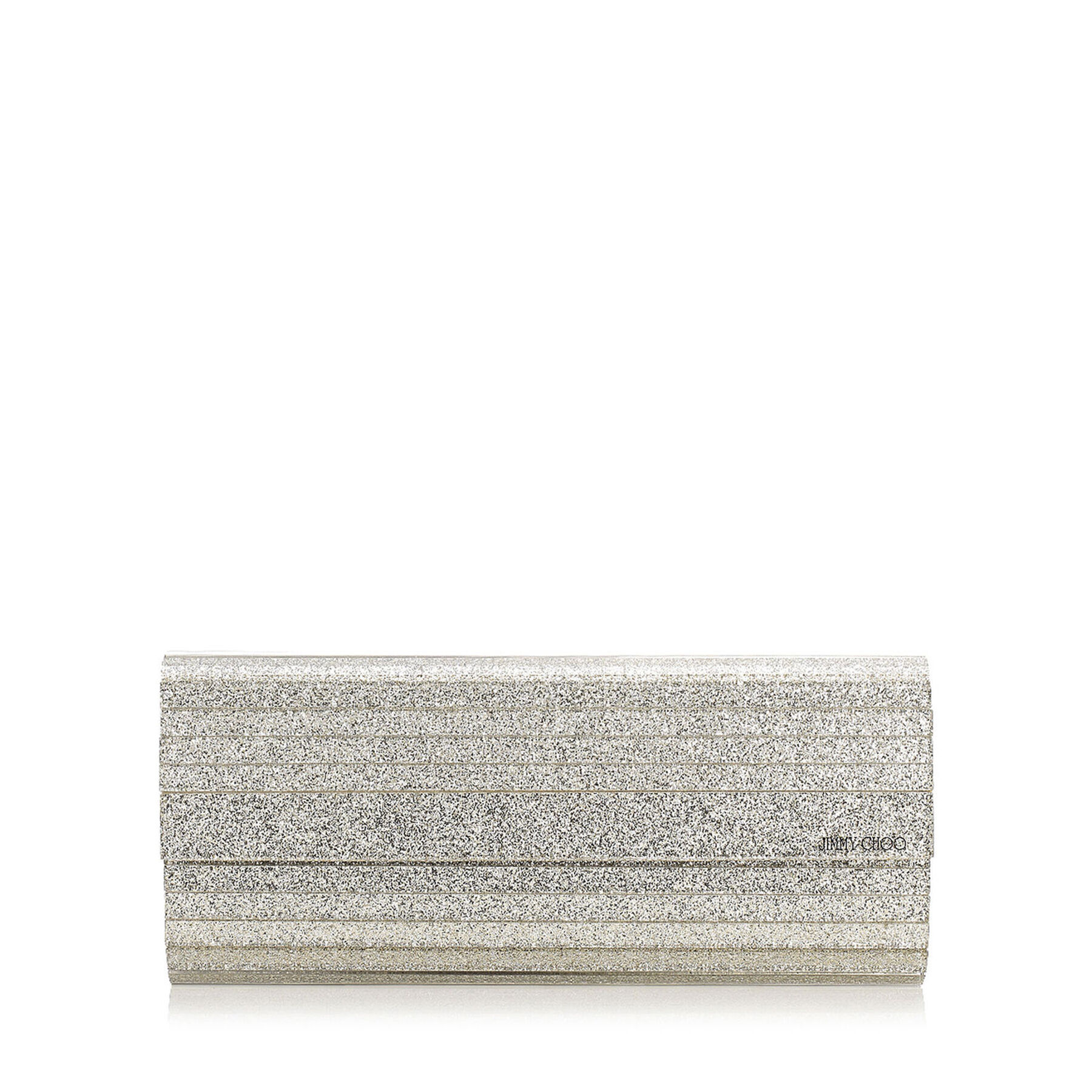 jimmy choo silver clutch bag