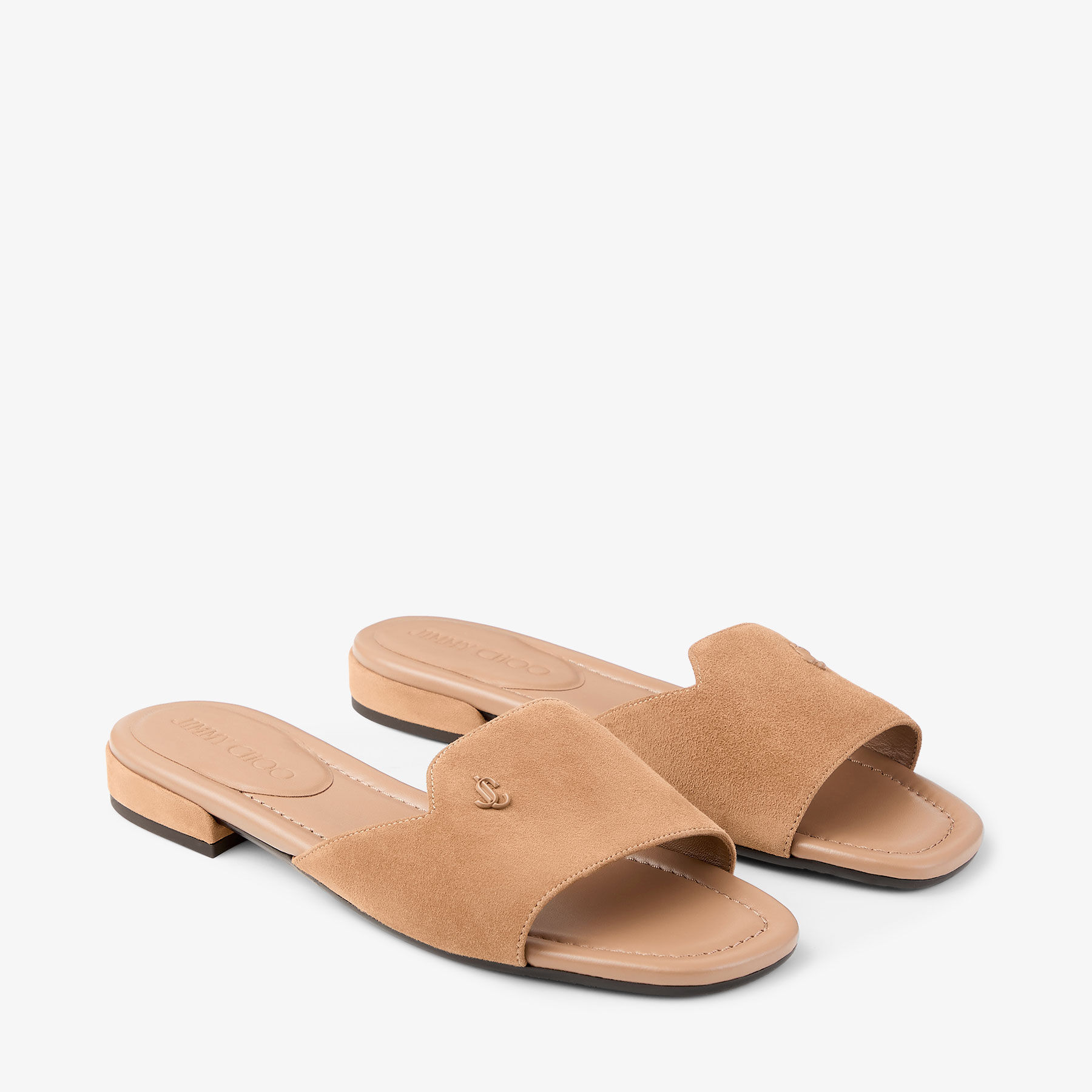Dina Flat | Toffee Suede Flats | JIMMY CHOO