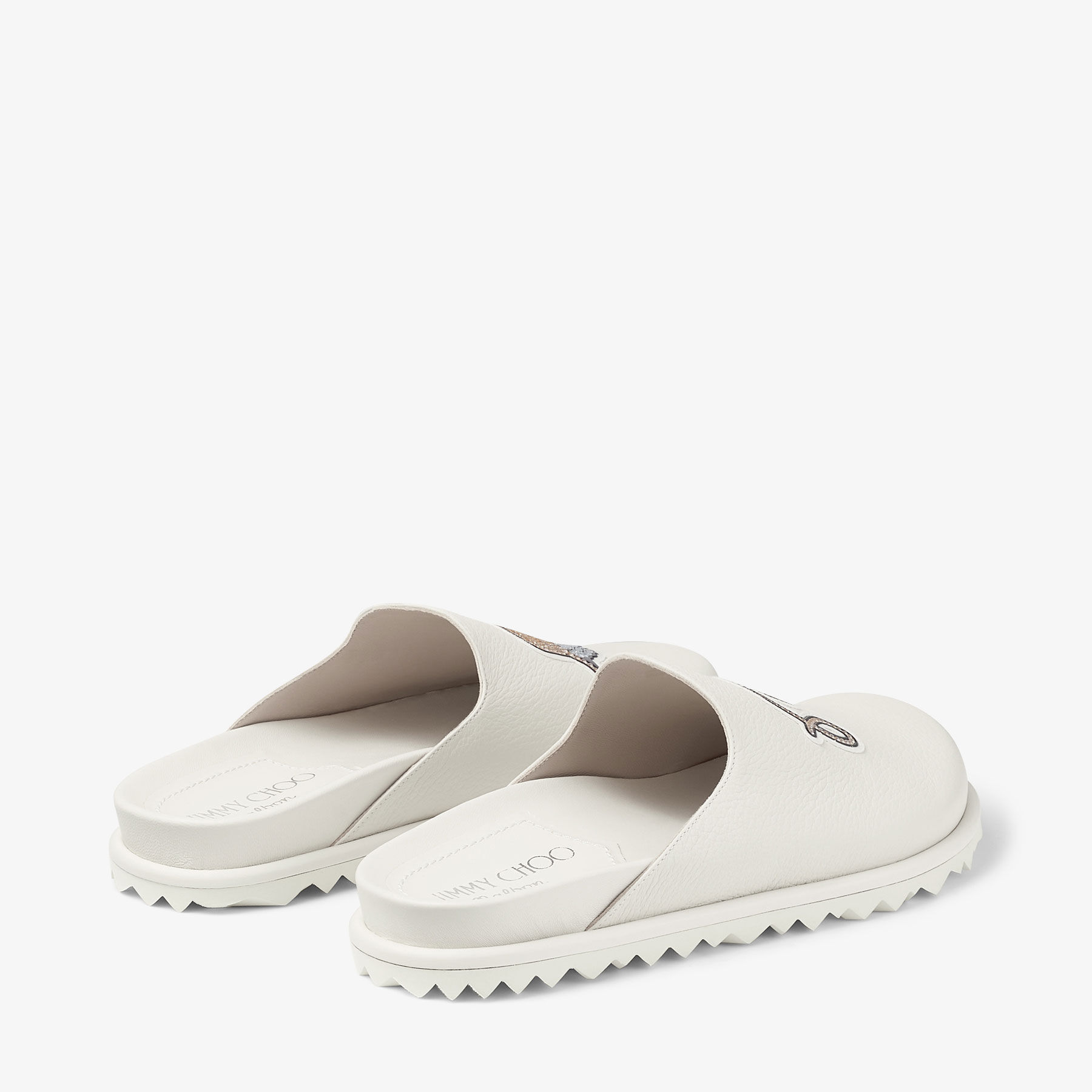 Jimmy Choo / Malbon Mule/F | Latte Crystal-embellished