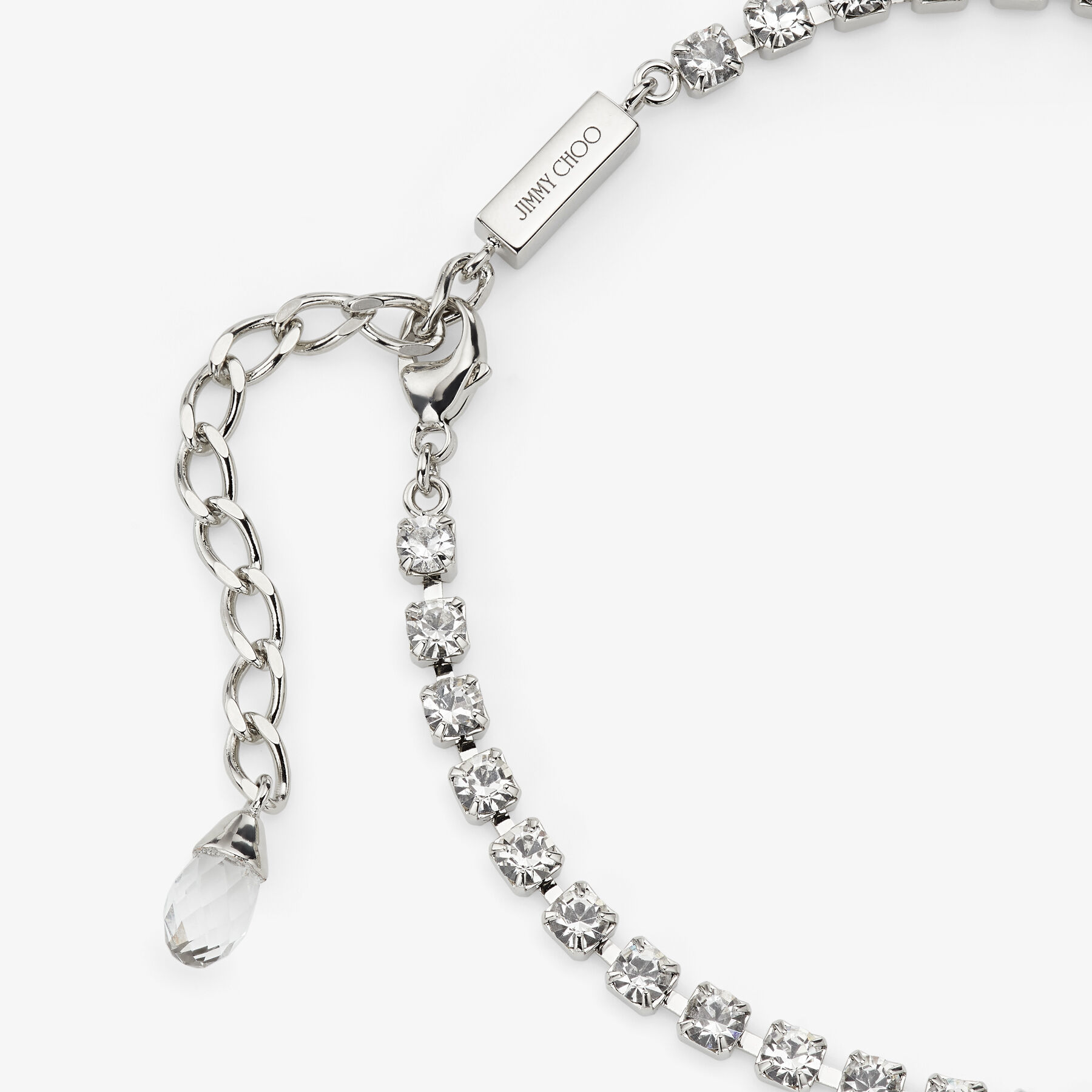 JIMMY CHOO Zandra Bracelet クリスタル シルバー ブレスレット Zandra Bracelet | Silver-Finish Crystal Bracelet | JIMMY CHOO