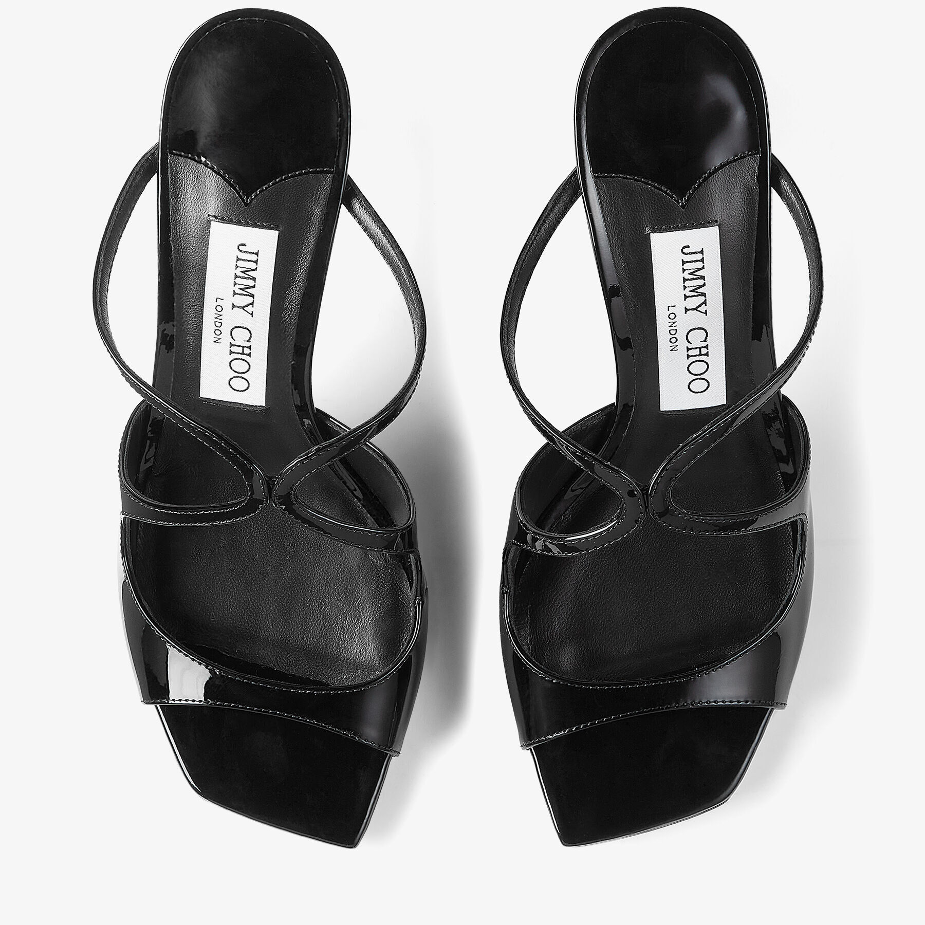 お買い得モデル Mules Leather Patent Black | 2023 Spring/Summer | 75 ANISE 靴