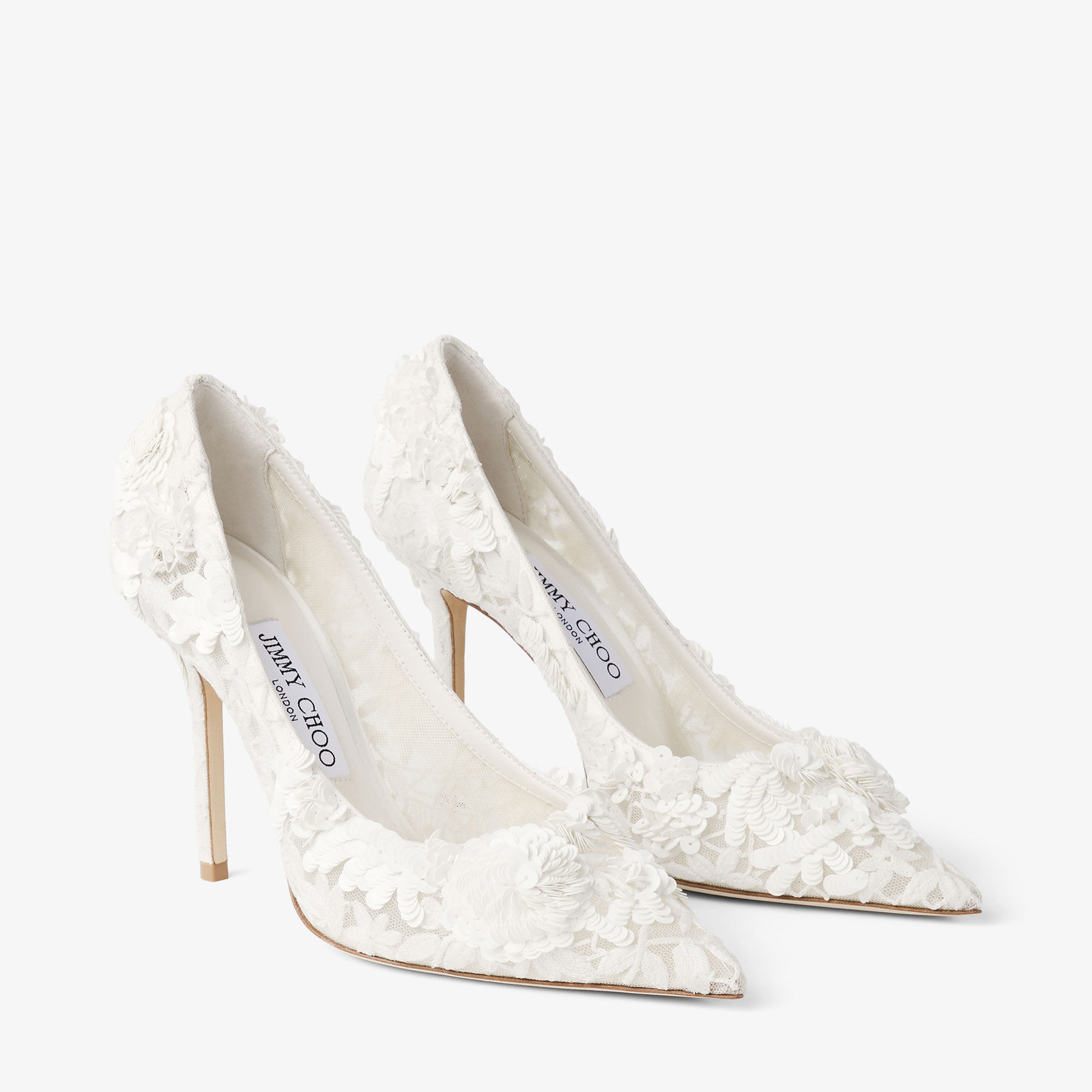 JIMMY CHOO フラワーモチーフ ミュール ホワイト39 JIMMY CHOO フラワーモチーフ ミュール ホワイト39 JIMMY CHOO