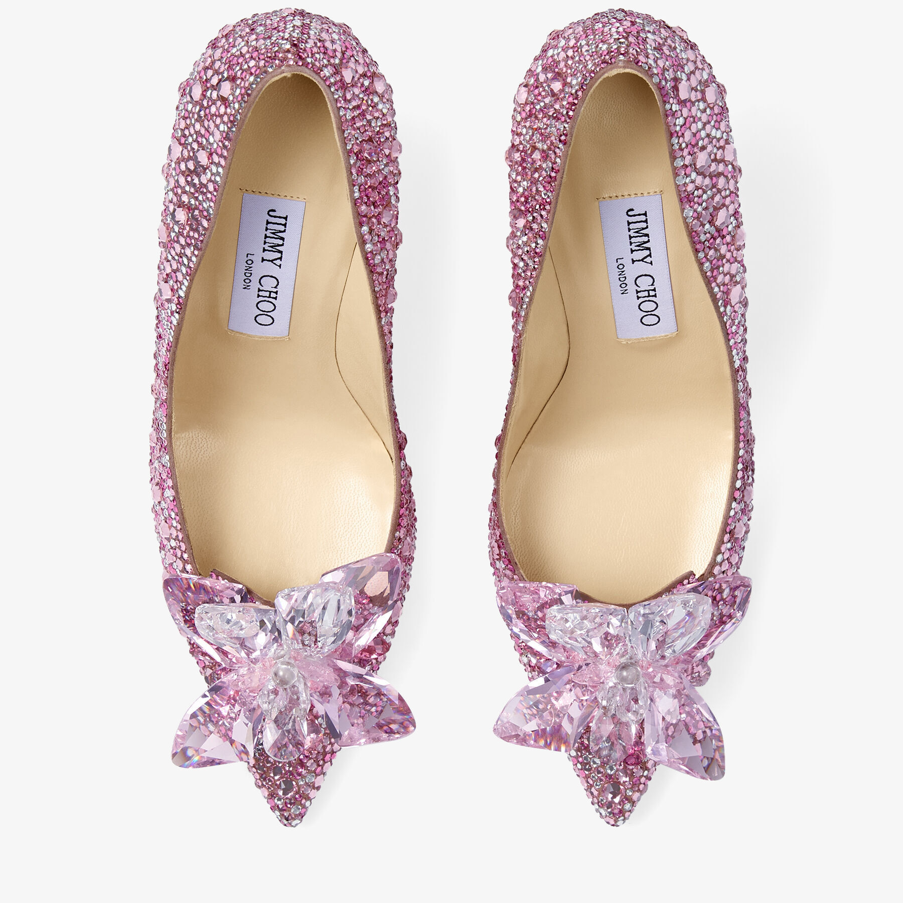 Crystal Covered Rose Mix Pointy Toe Pump AVRIL Pre Fall 19