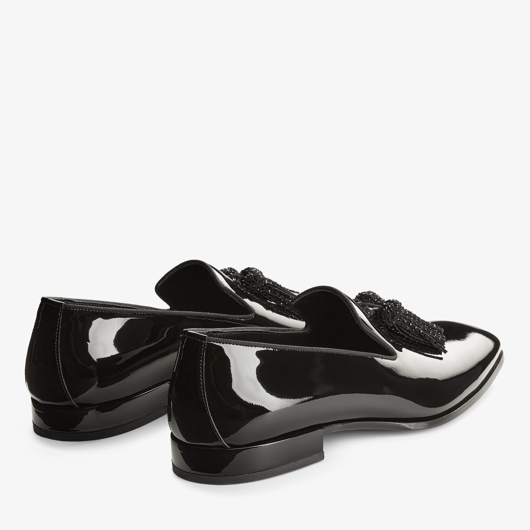 他の人はこちらも検索  Autumn | Tassels Crystal with Shoes Slip-On Patent Black | FOXLEY/M Collection CHOO JIMMY | 靴
