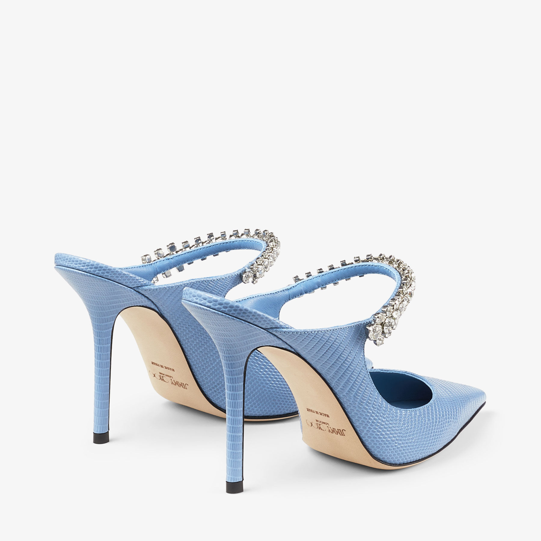 Bing 100|Denim Lizard Print Pumps| JIMMY CHOO